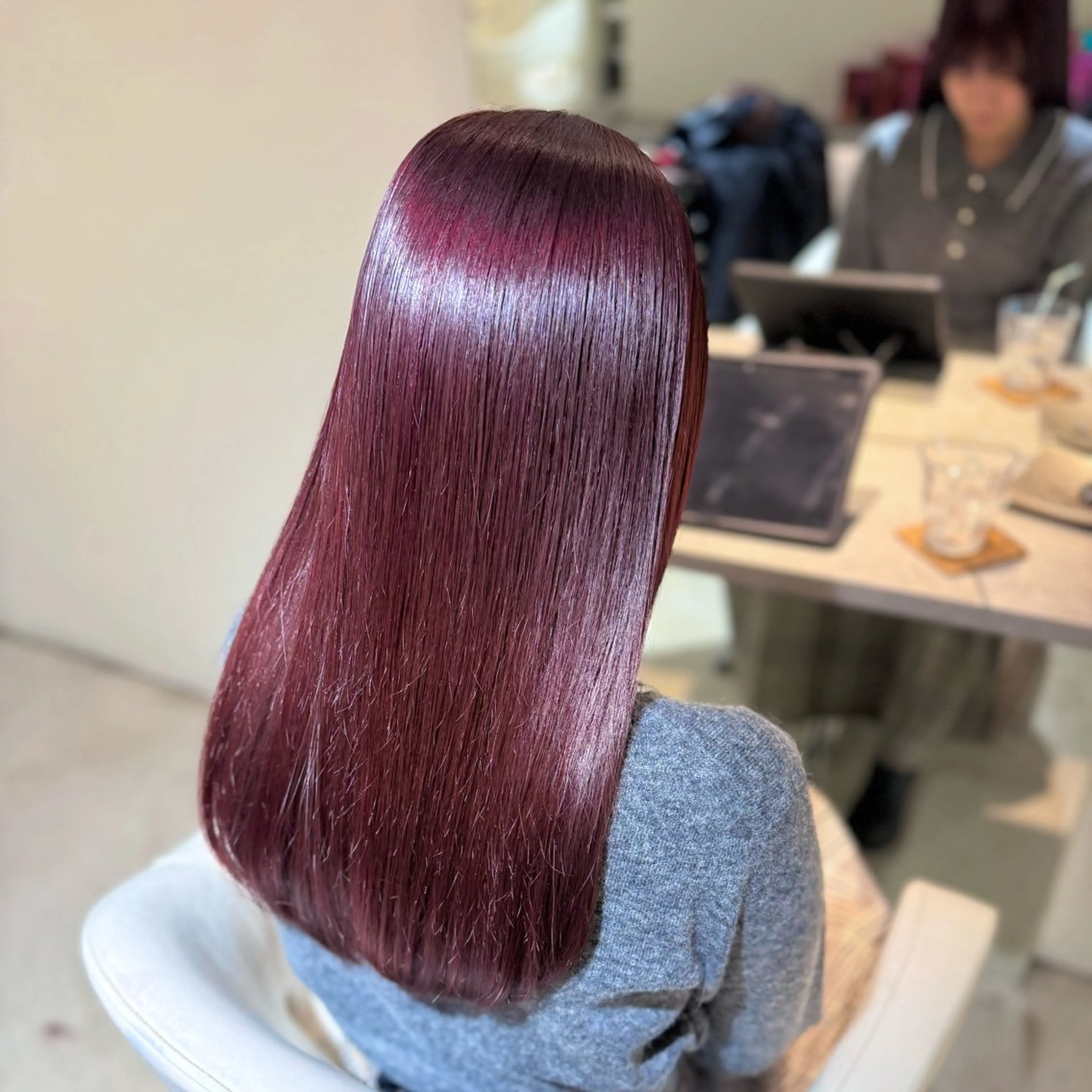 ロング カラー ヘアアレンジ ブリーチ ブリーチなしカラー ピンクカラー 🦋🫧艶髪カラー 🫧🦋あいりのヘアスタイル