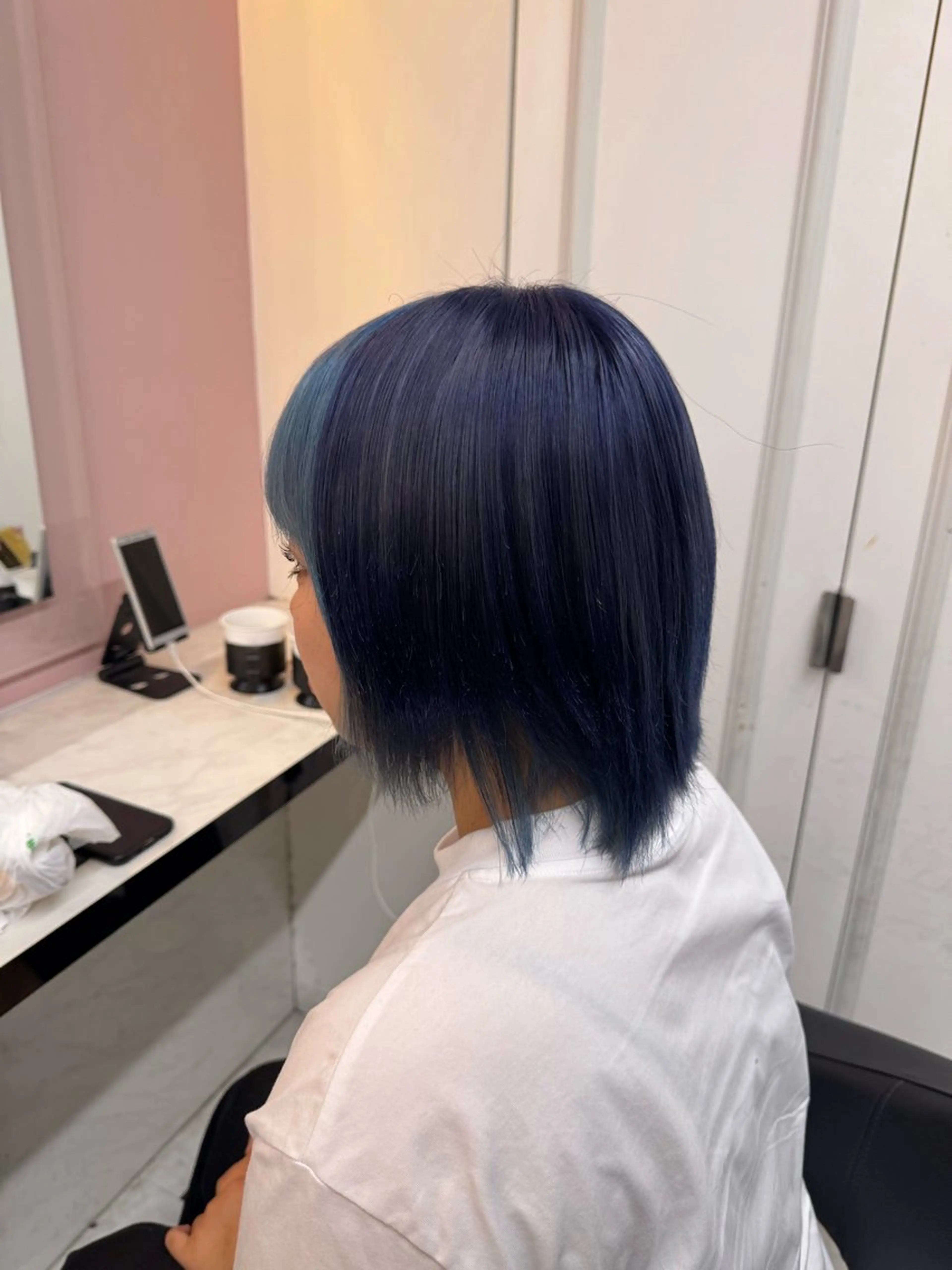 ミディアム カラー ヘアアレンジ ヘアカラー 🥀レイヤー×ハイト ーントレンドヘア🥀のヘアスタイル