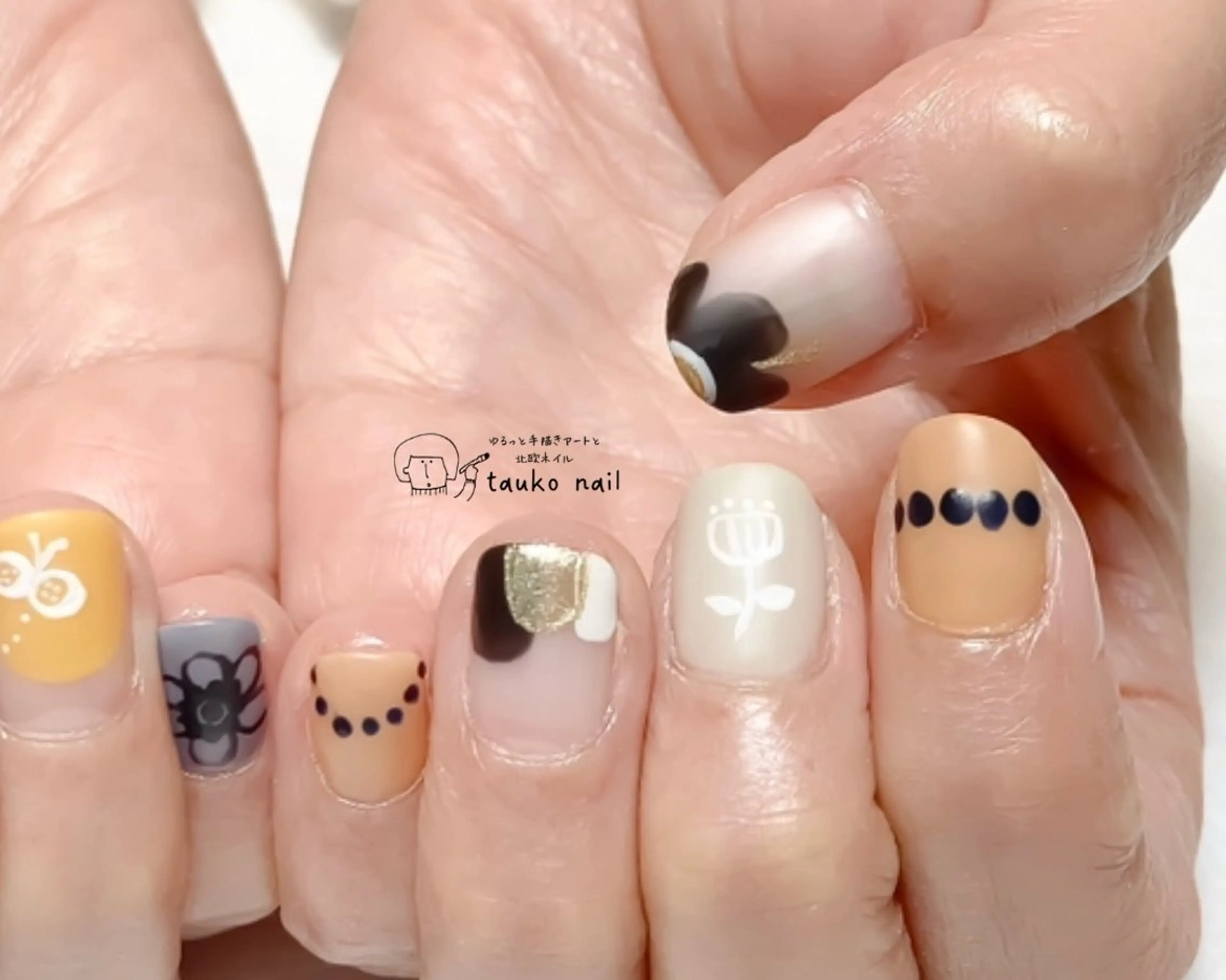 ネイル マットネイル ハンドネイル tauko nailのネイルデザイン
