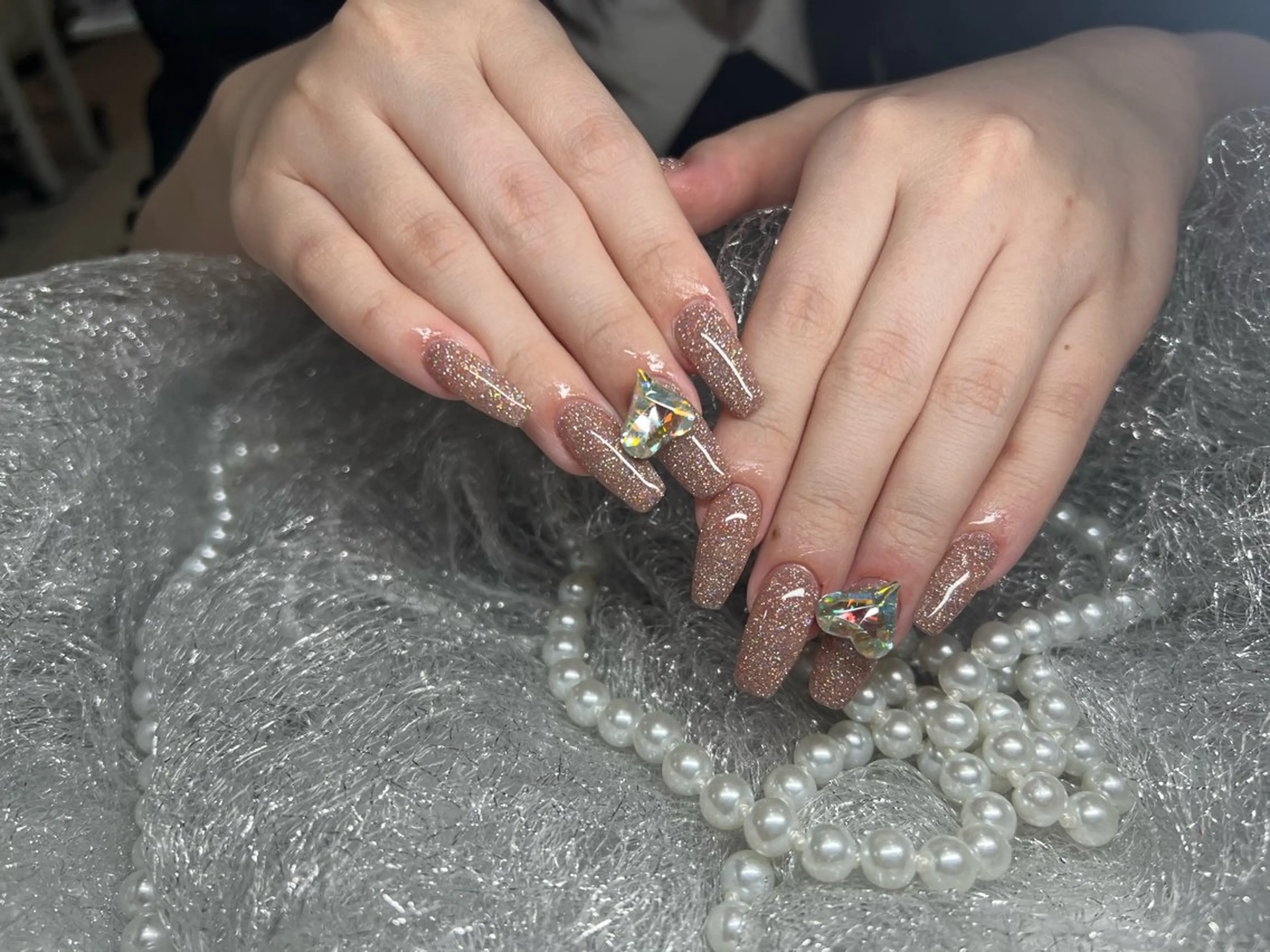 ネイル 長さ出し フットネイル フレンチネイル ジェルネイル 韓国ネイル ハンドネイル More Glam 池袋東口店のネイルデザイン