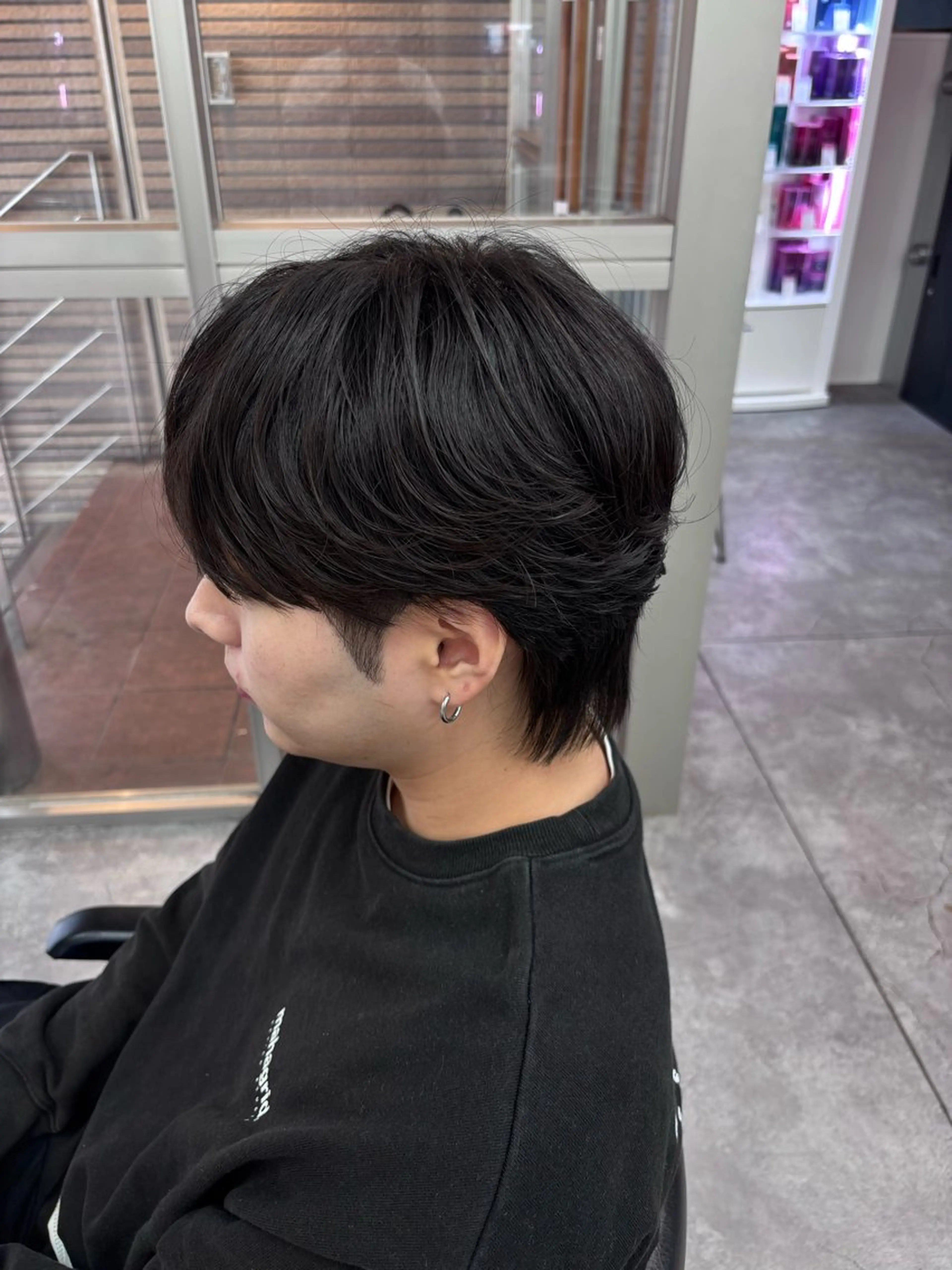 メンズ カット フェザーの鬼 🇰🇷yutoのヘアスタイル