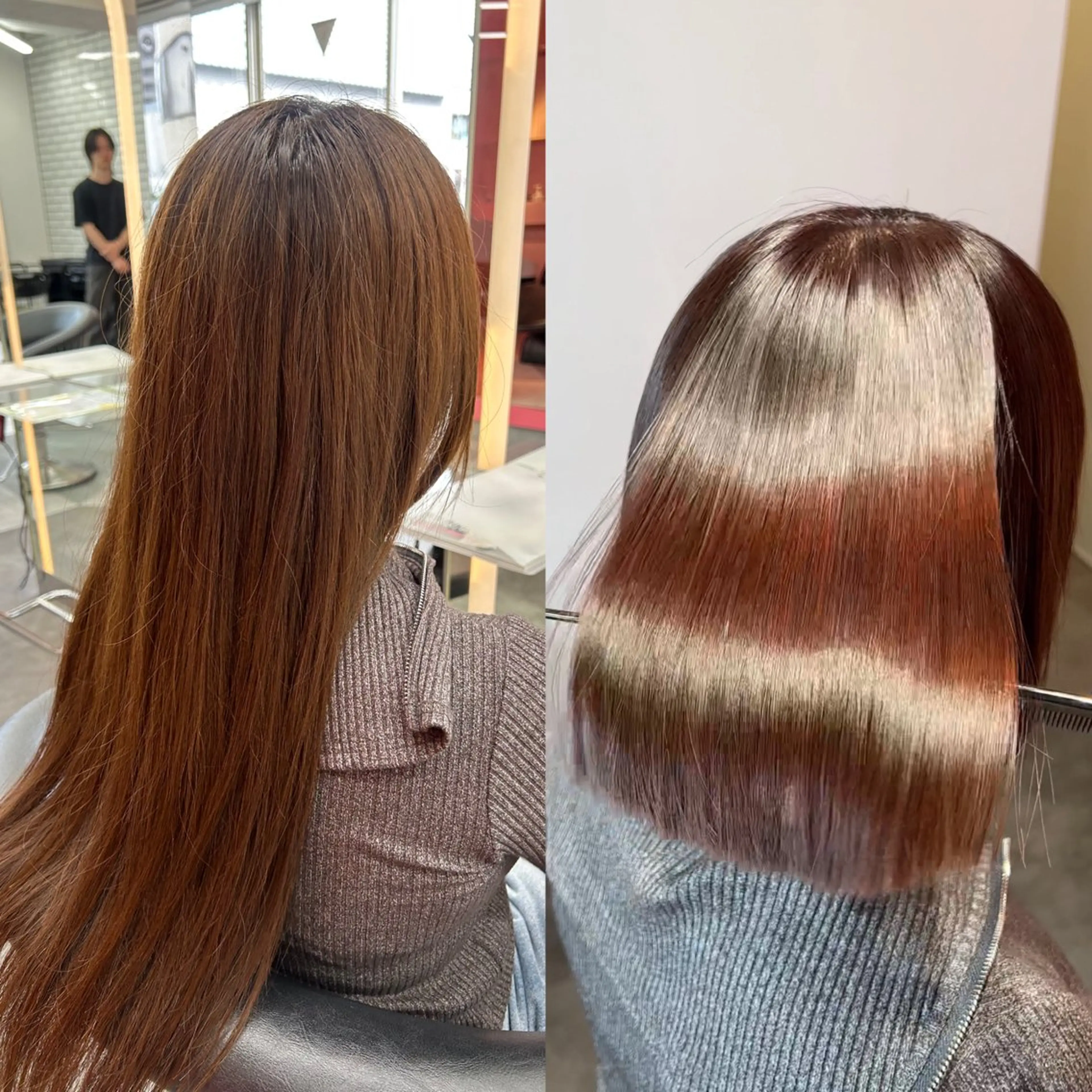 ショート カラー カット 縮毛矯正 トリートメント 莉乃/縮毛矯正/髪質 改善/艶カラーのヘアスタイル