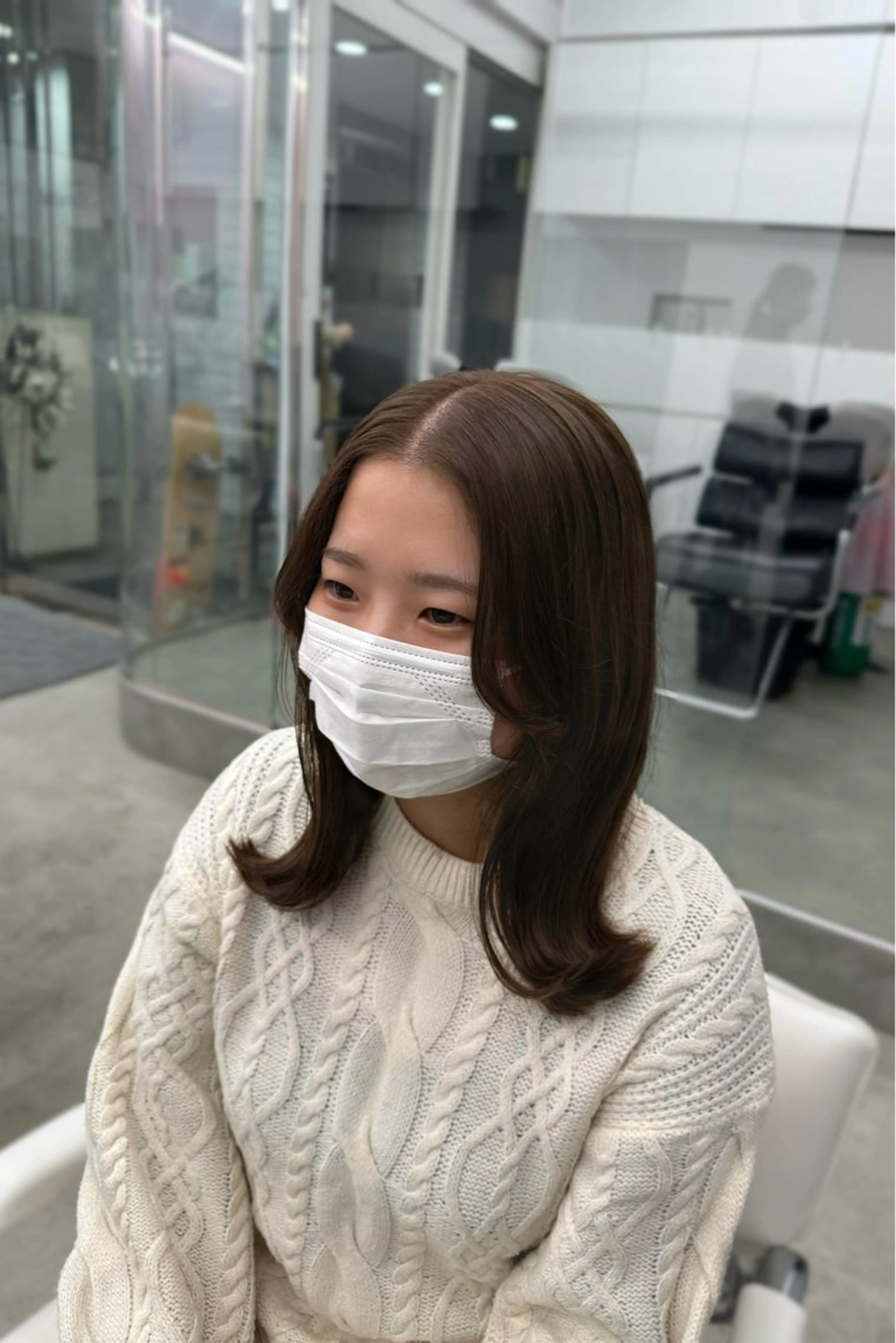 ミディアム 今園 桃愛のヘアスタイル