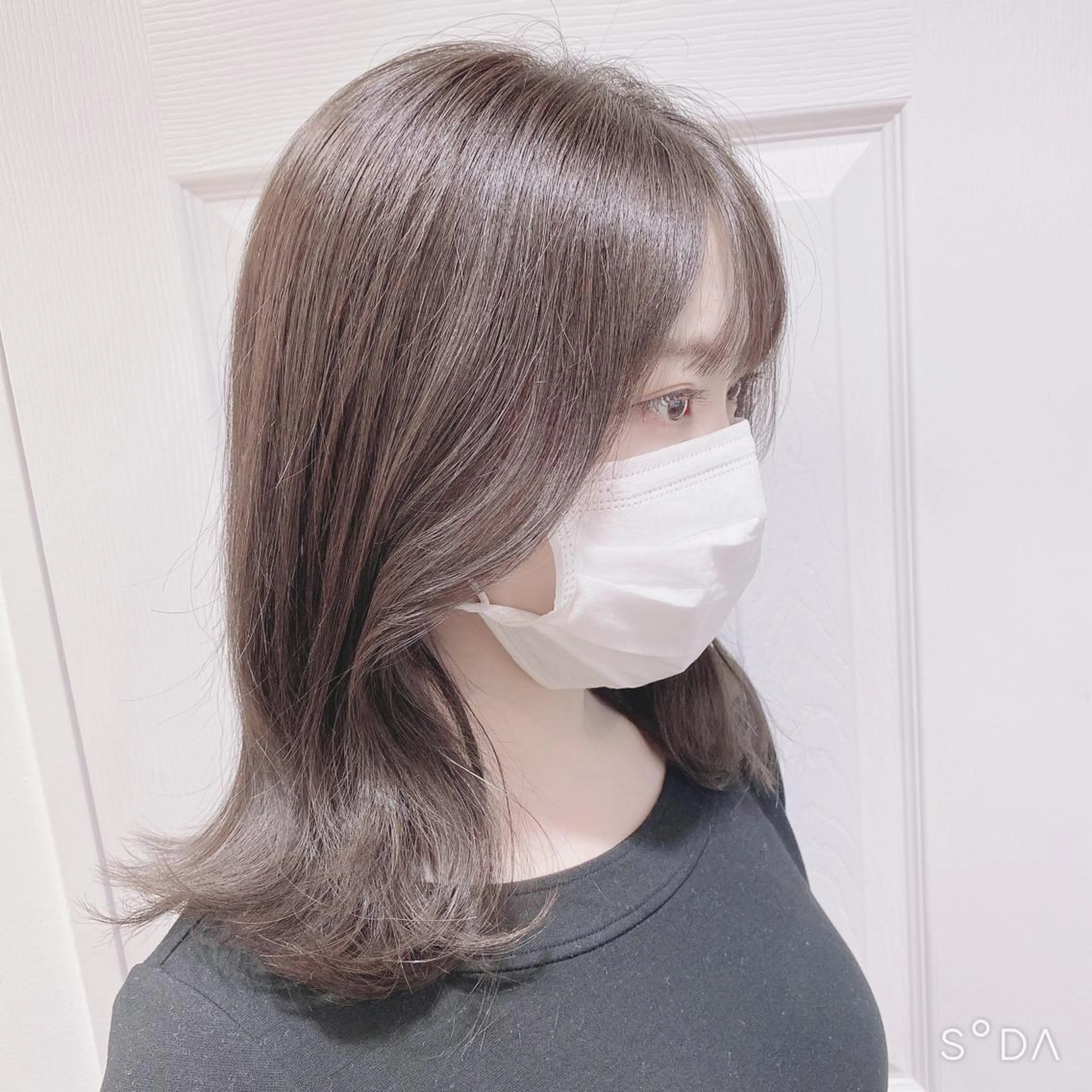 セミロング カット ヘアカラー トリートメント パーソナルカラー lapiax阿部のヘアスタイル