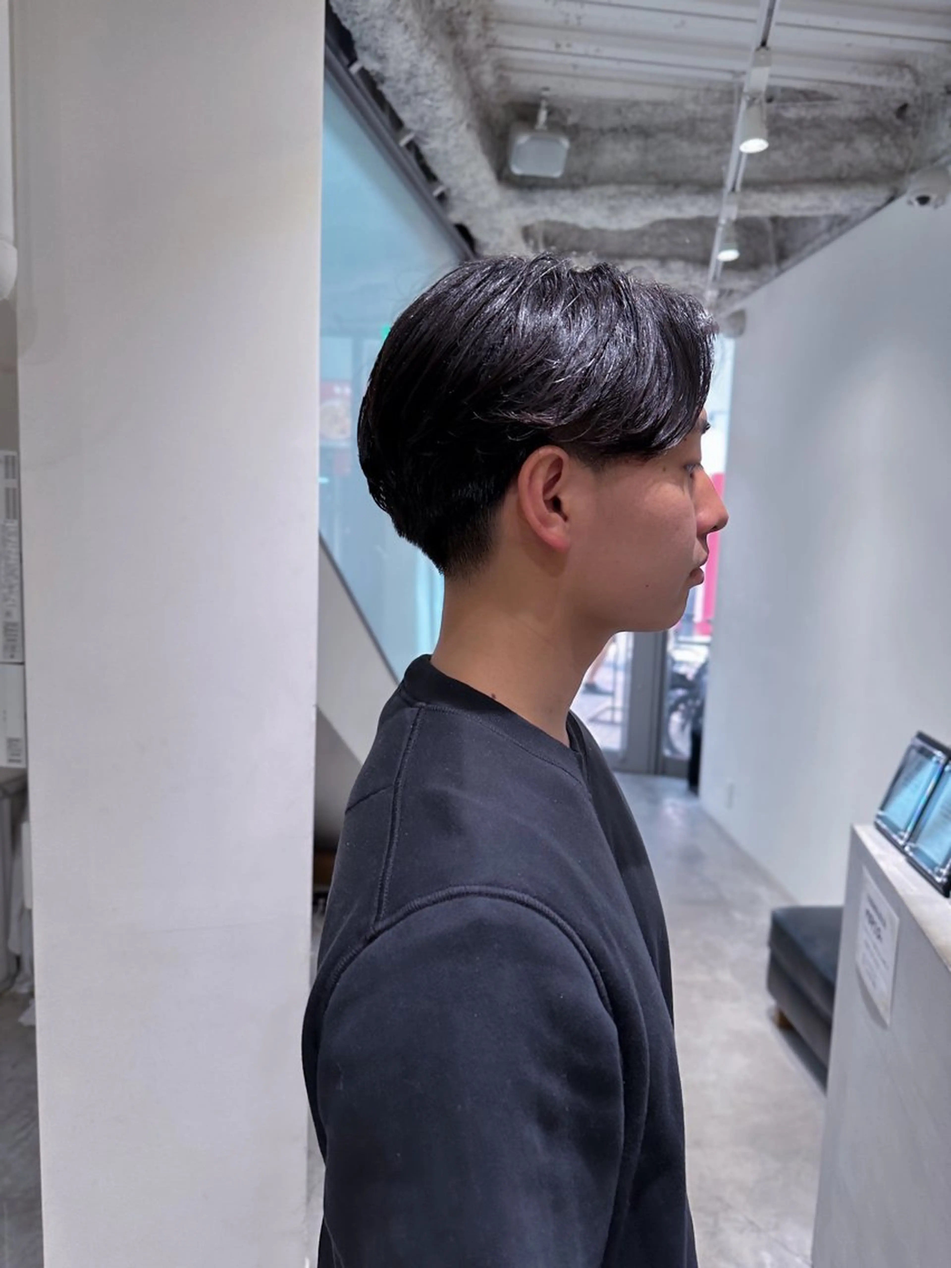 パーマ ニュアンスパーマ カット パーマ 松岡 陸弥のヘアスタイル