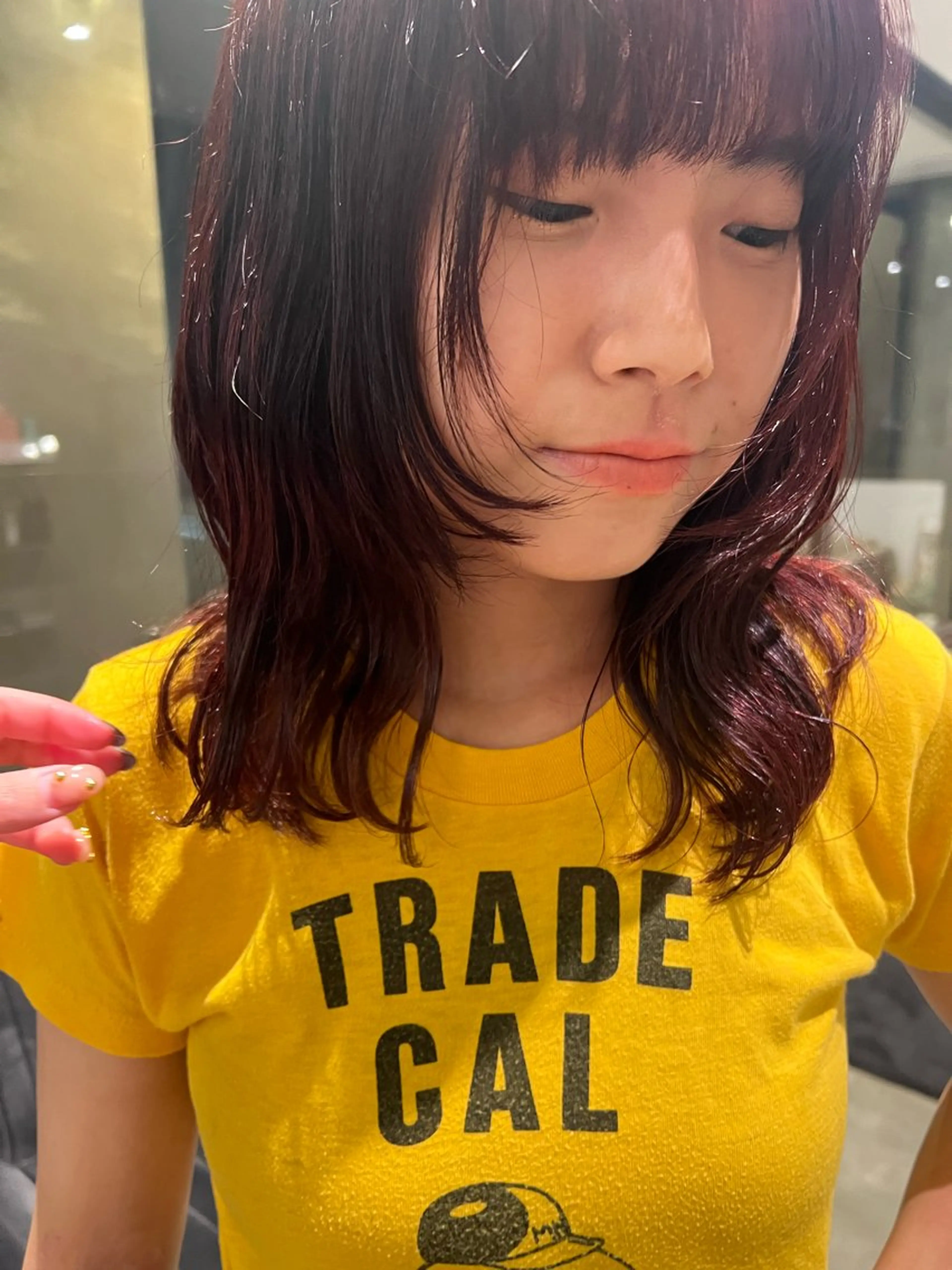 カラー 杉岡 ちさのヘアスタイル