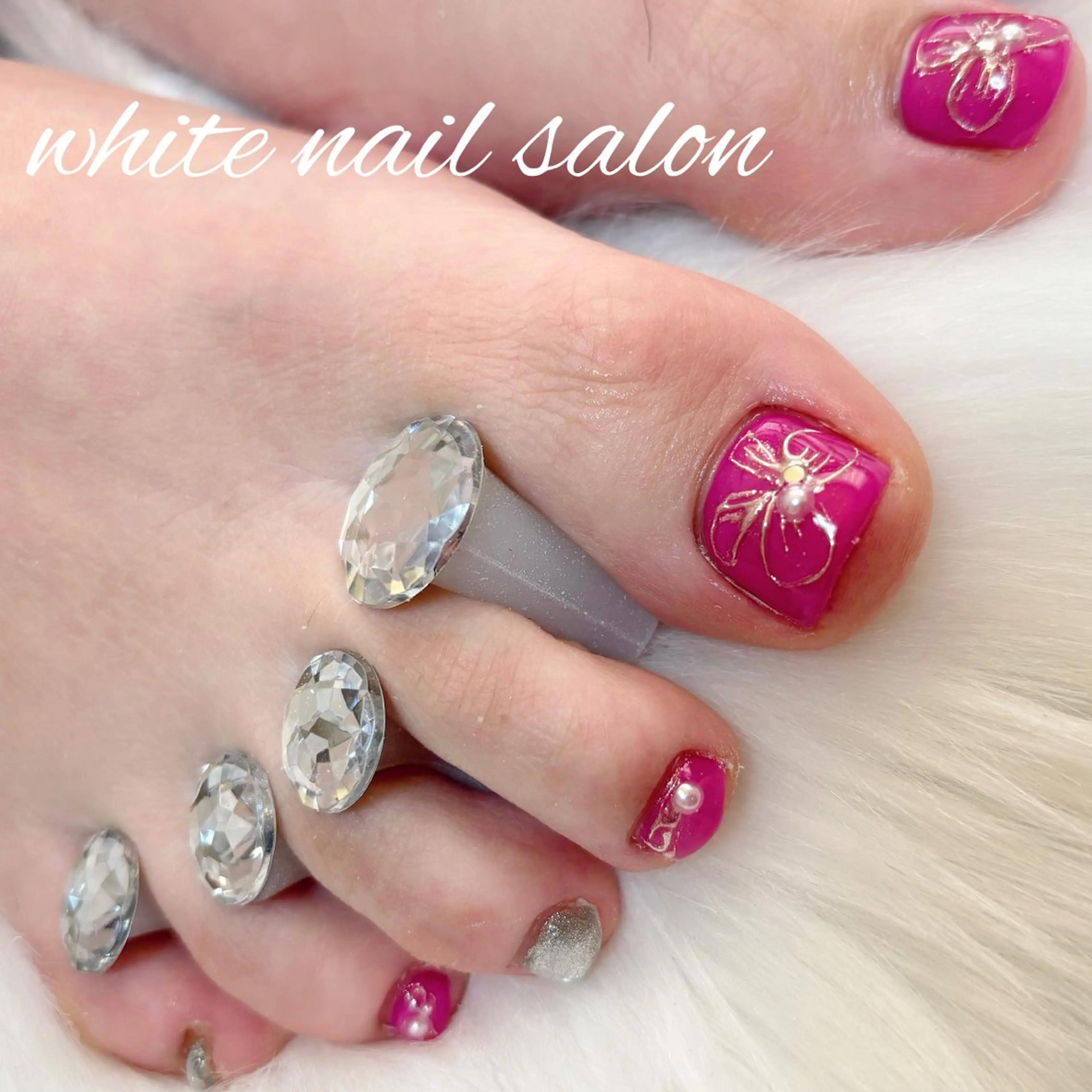 ネイル フットネイル フットネイル white nail salonのネイルデザイン