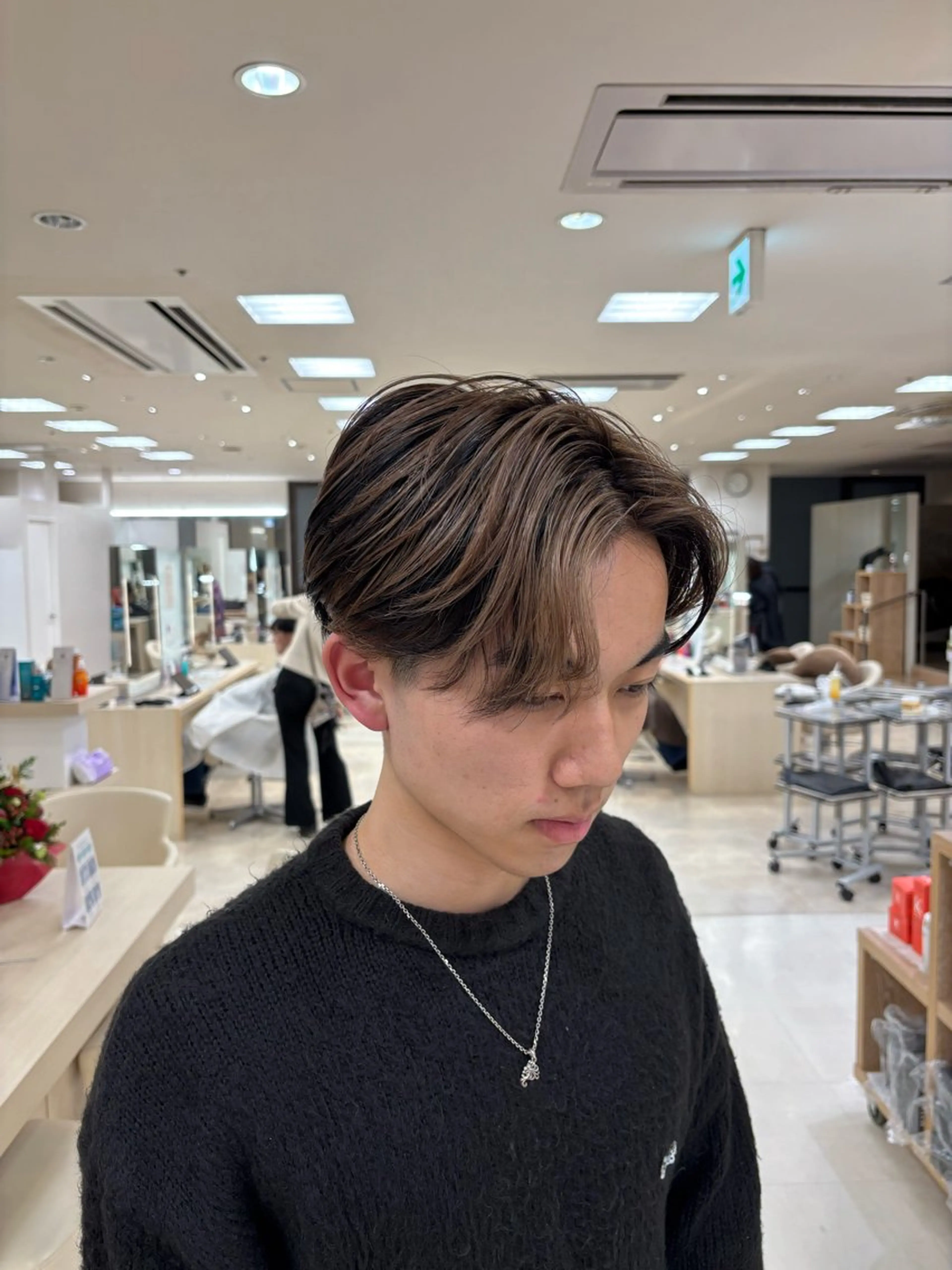 カラー メンズ カット ヘアカラー トリートメント 湘南/メンズパーマ/ ハイライト/ユチカのヘアスタイル