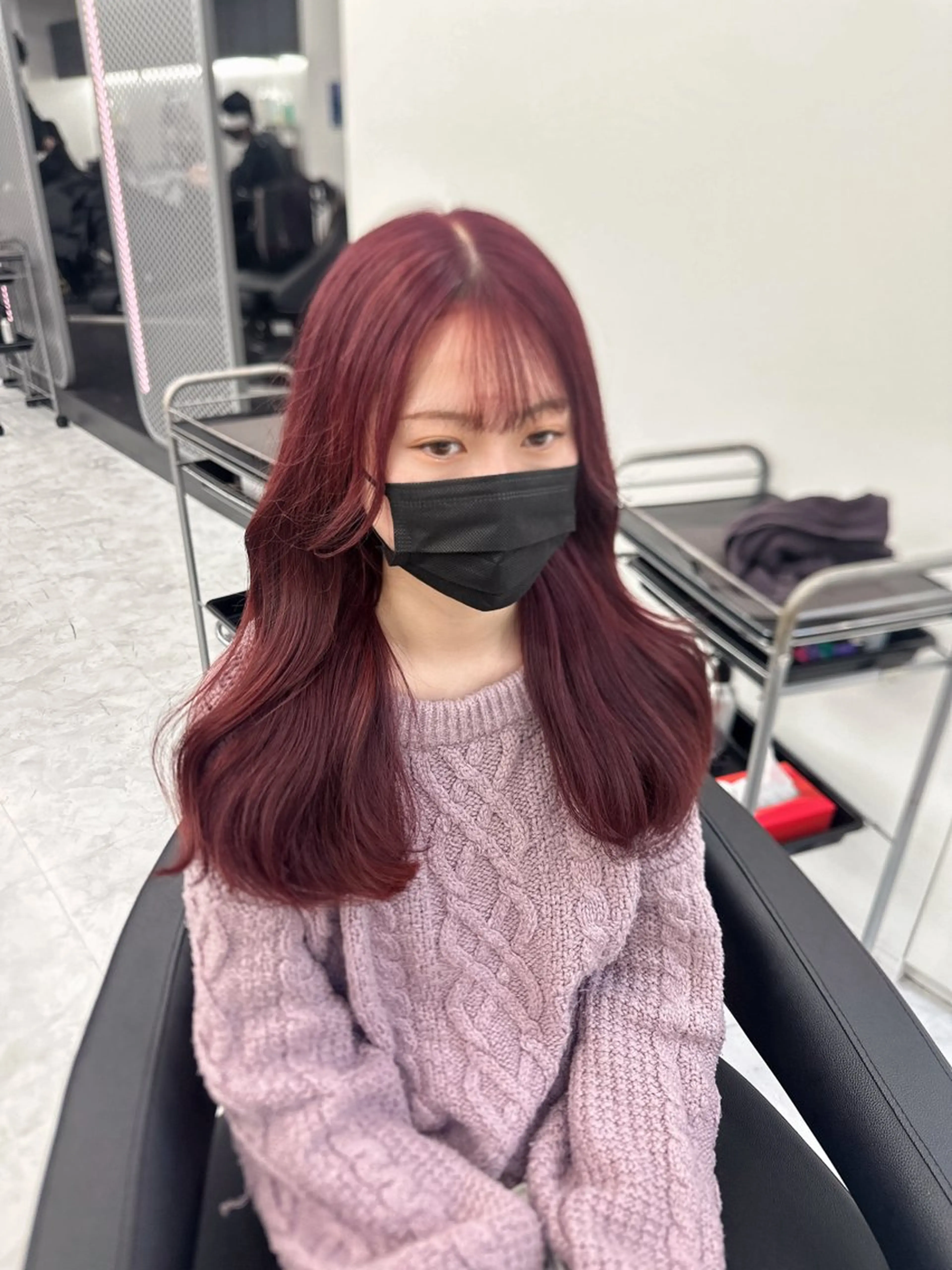 カラー パーマ ヘアアレンジ メンズ キッズ ♥️韓国ヘア レイヤー♥️ゆりのヘアスタイル