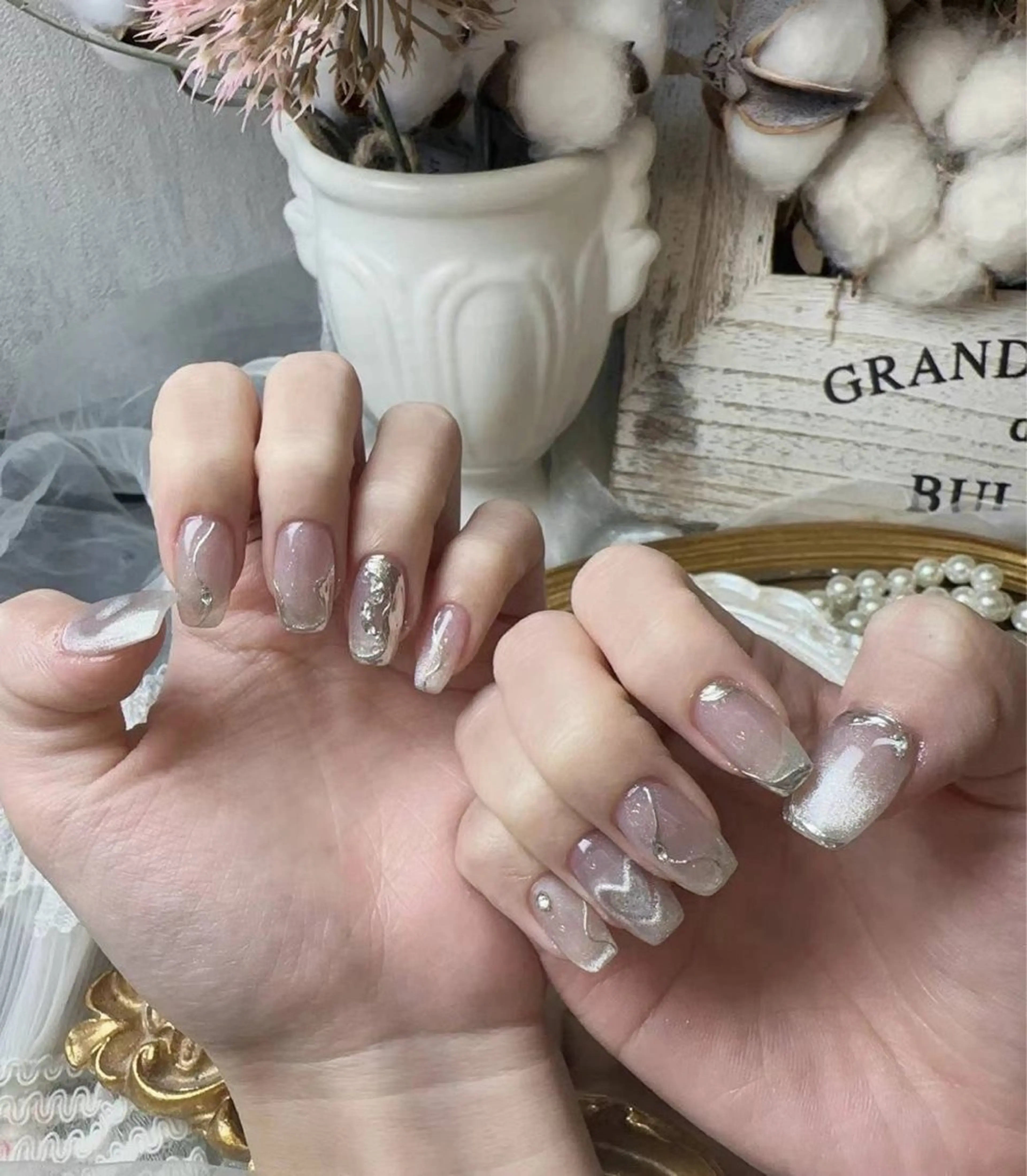 ネイル アートネイル フラワーネイル フットネイル ジェルネイル キラキラネイル Babarla Nailのネイルデザイン
