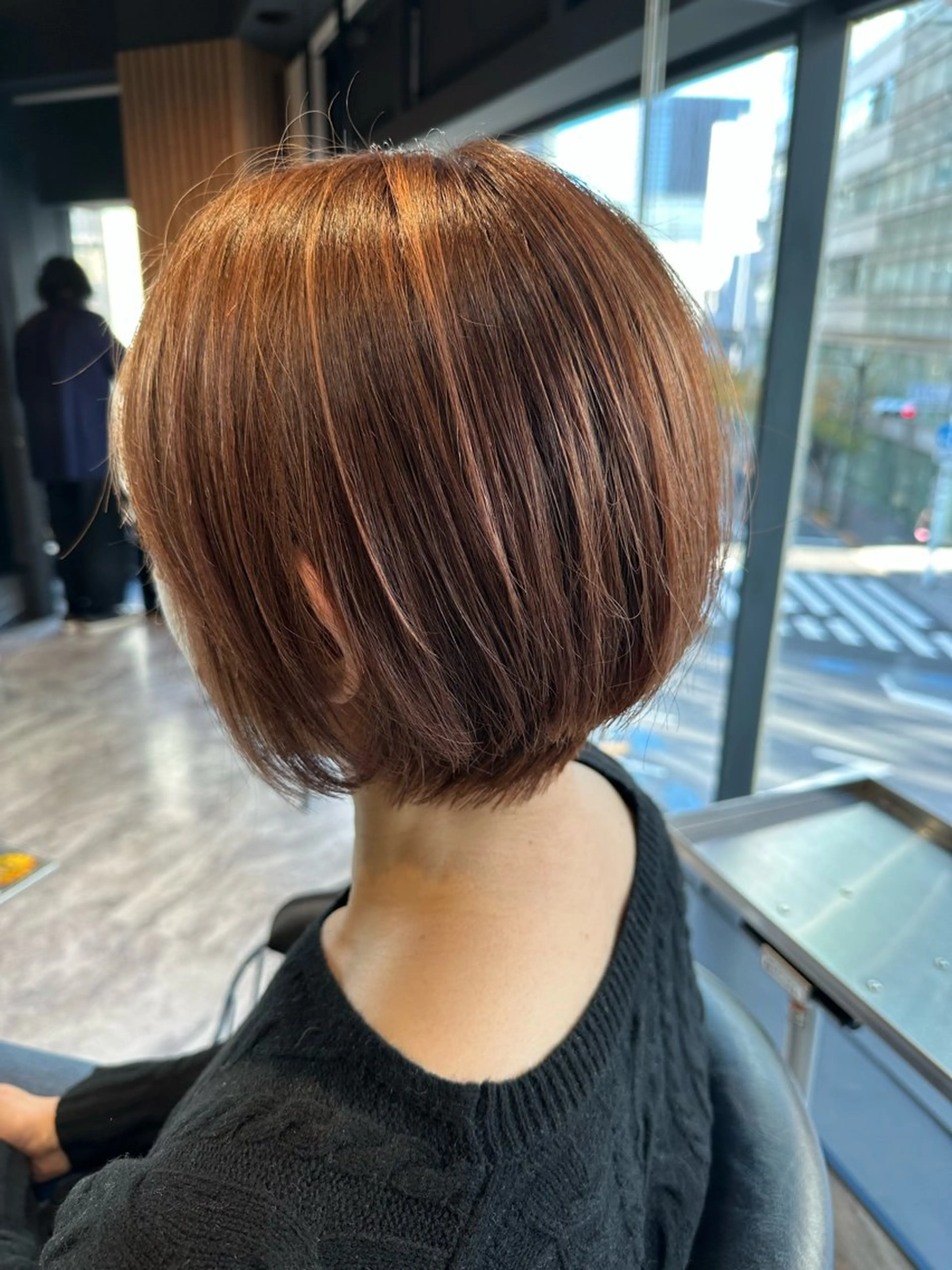 カット+カラー+ハイライト（白髪ぼかしor脱白髪染め）の写真