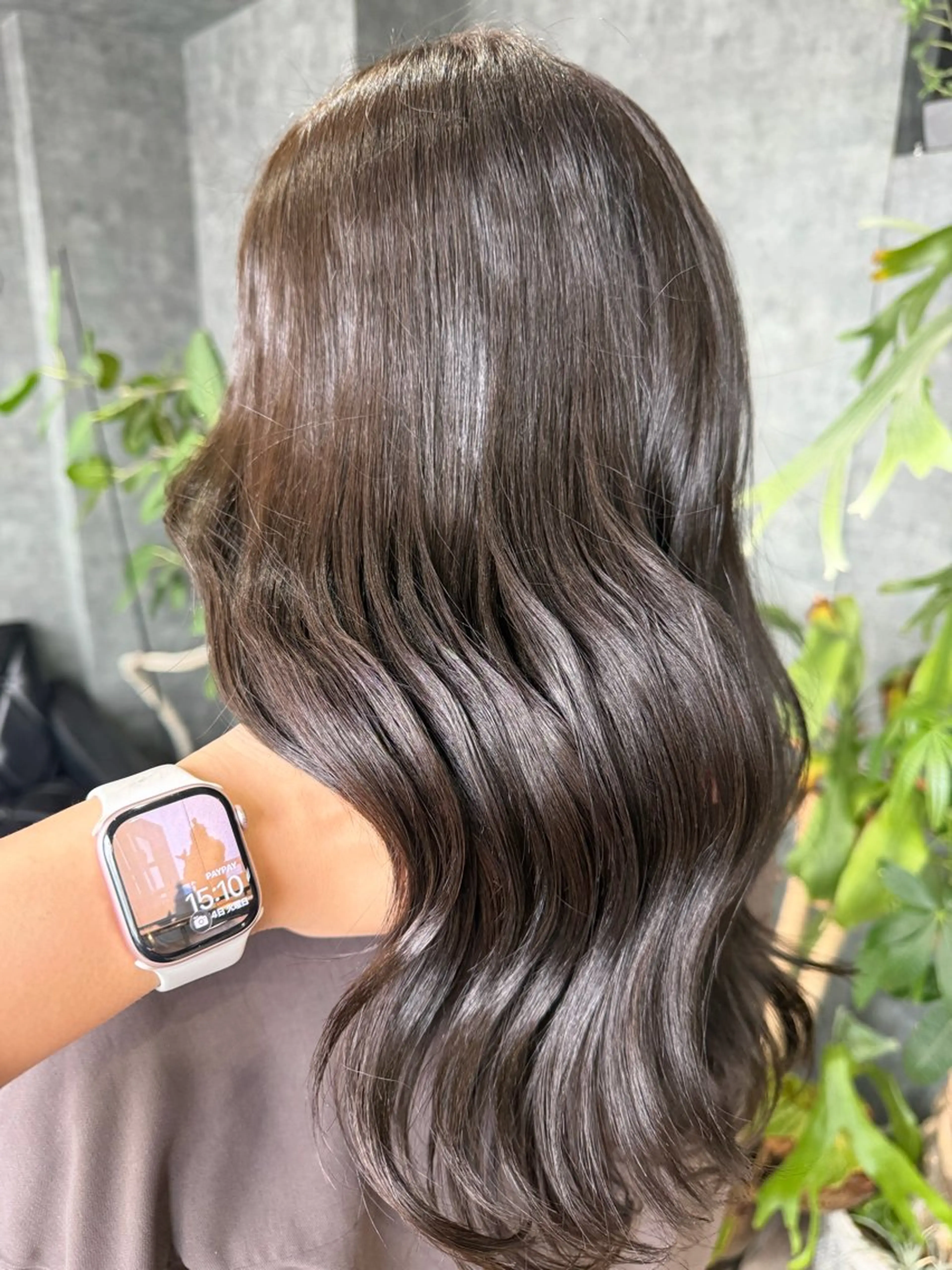 セミロング カラー glac 當田のヘアスタイル