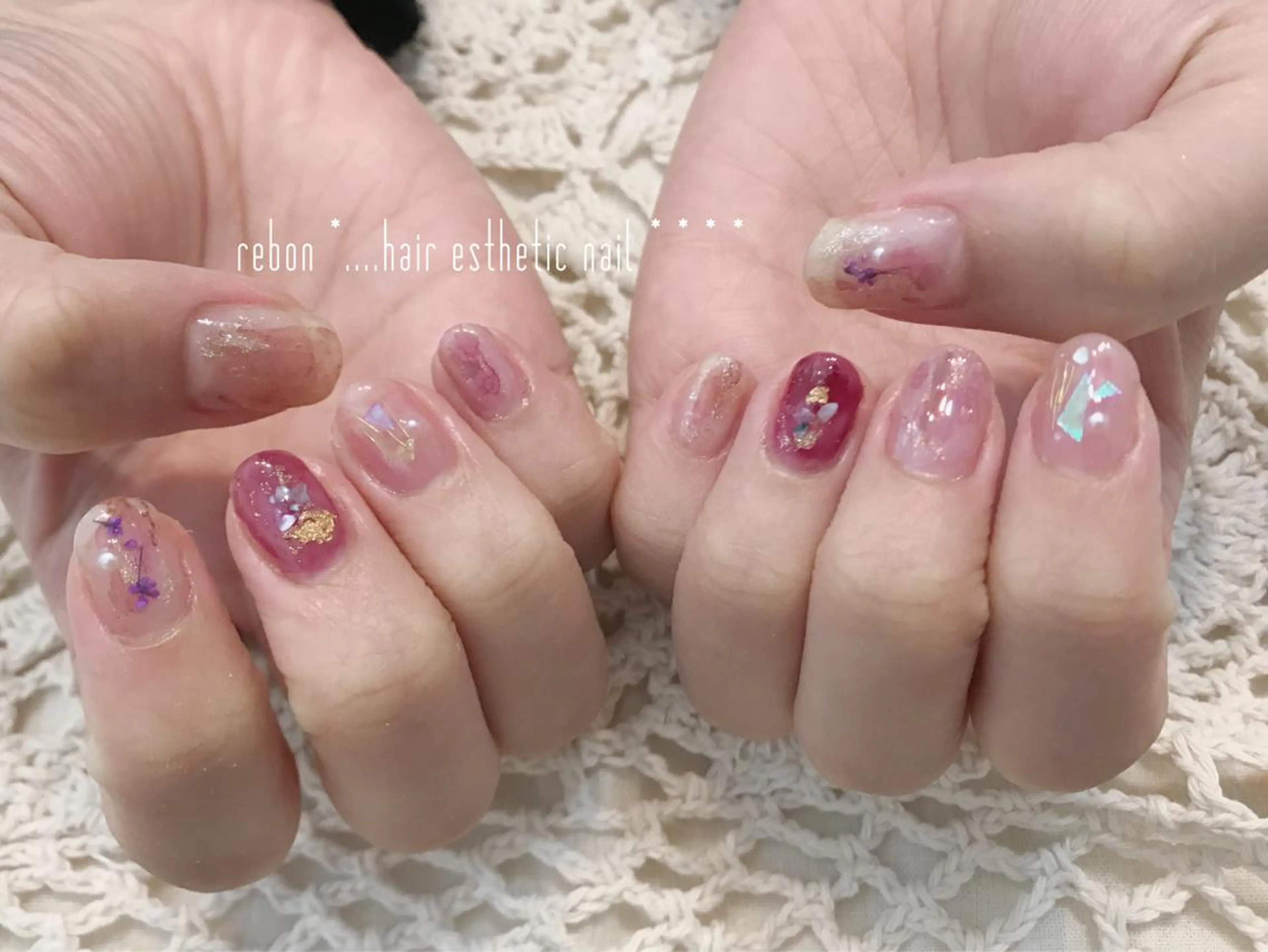 ネイル ハンドネイル フットネイル rebon＊ natsukiのネイルデザイン