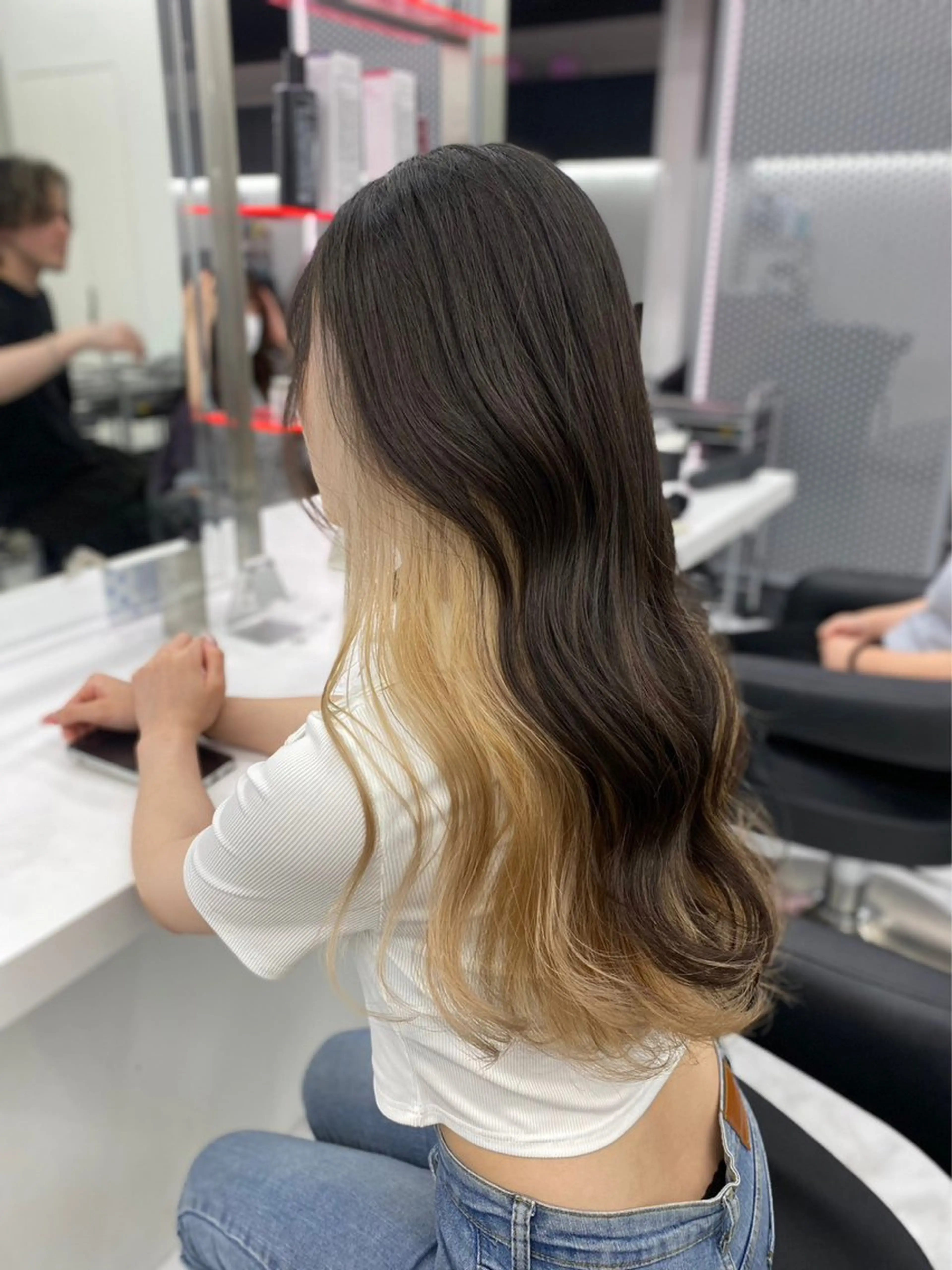 ロング カラー パーマ ヘアアレンジ メンズ 💖似合わせカラー レイヤー💖ブリーチのヘアスタイル