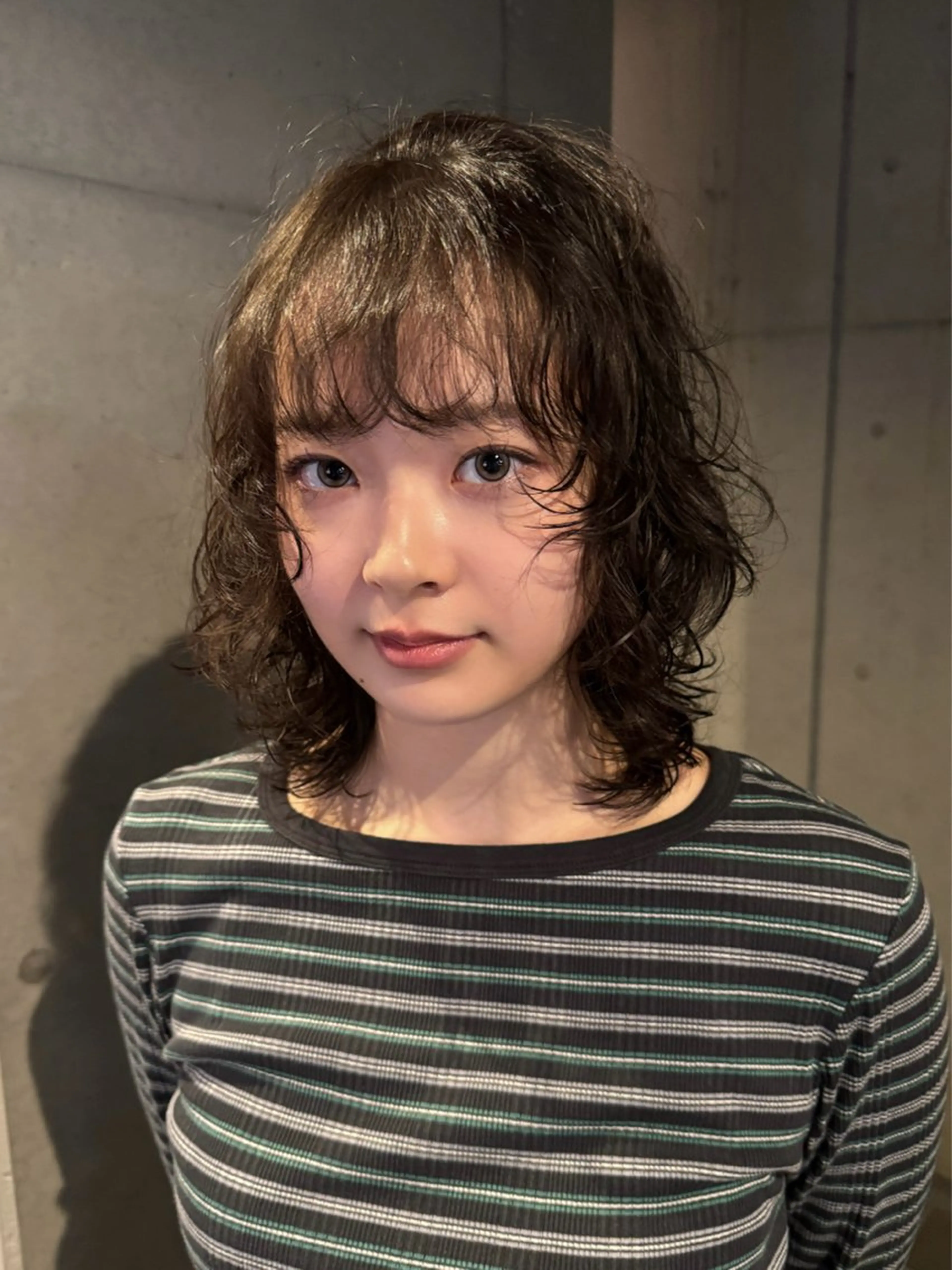 セミロング パーマ カット パーマ だいち/ブリーチ/ レイヤーカットのヘアスタイル