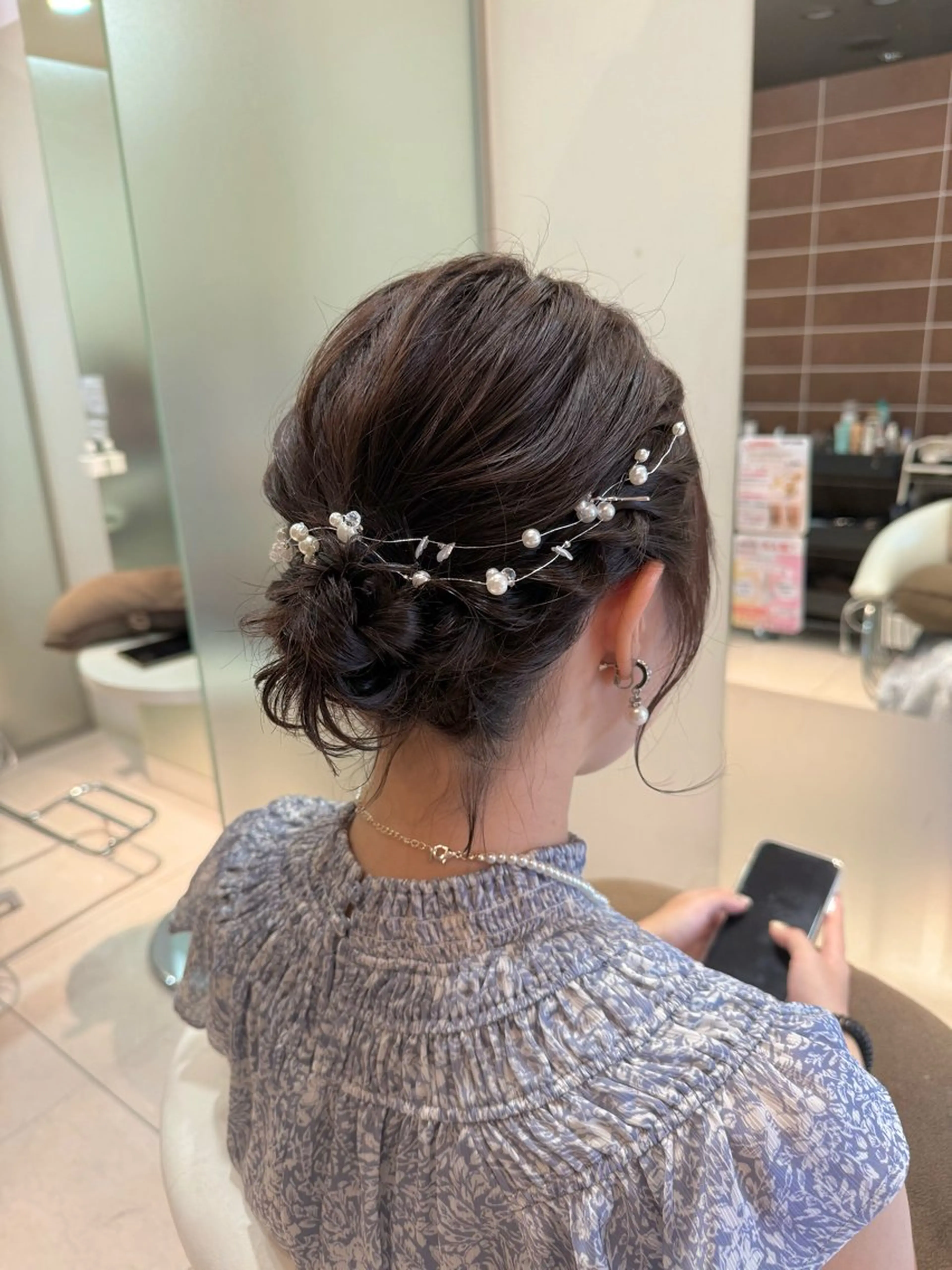 ミディアム ボブ ヘアセット レナークアリア 梅津美憂のヘアスタイル