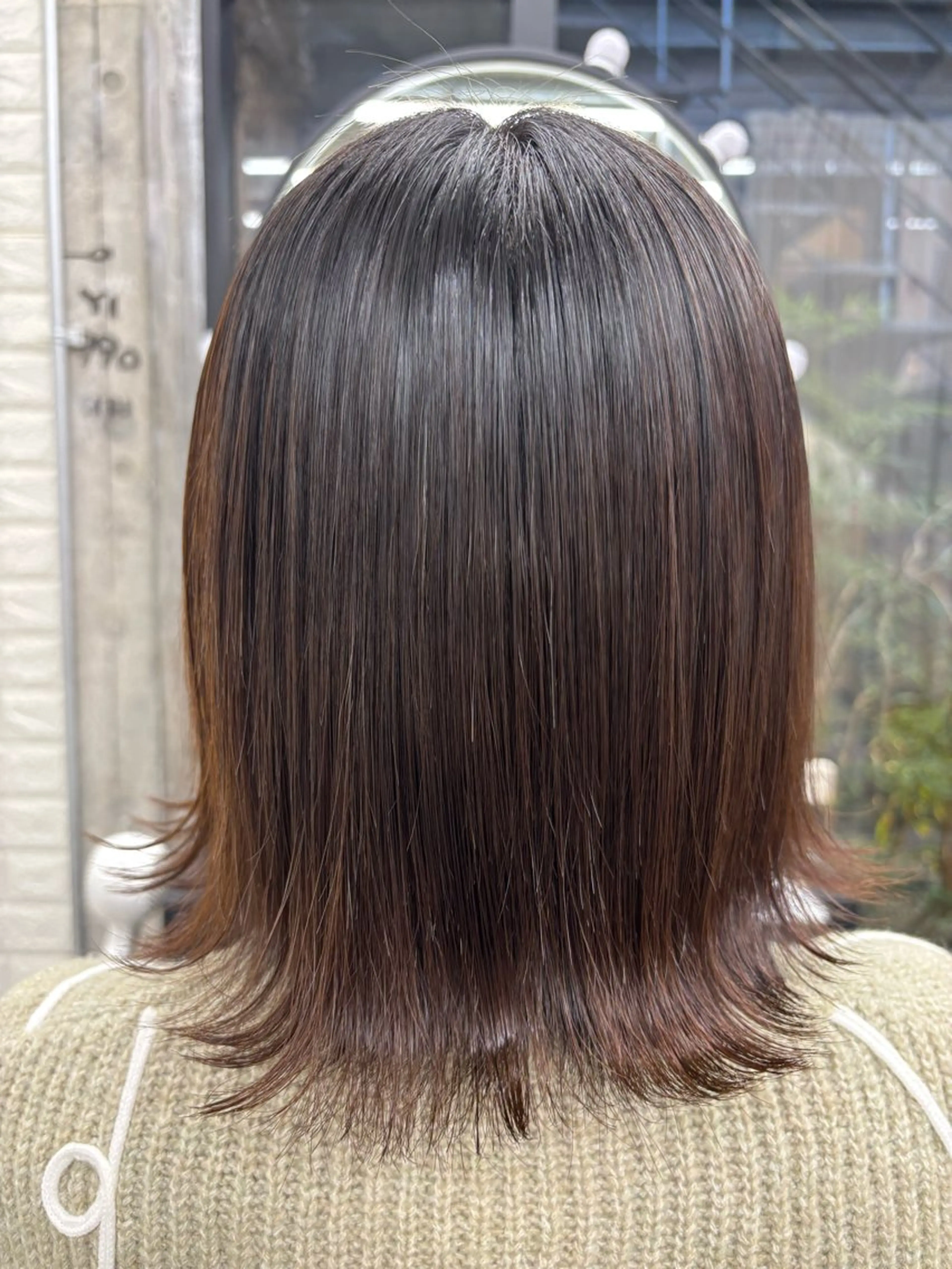 ミディアム カラー 髪質改善 縮毛矯正 トリートメント すぐ巻ける縮毛矯正 🍀勝倉　麗のヘアスタイル