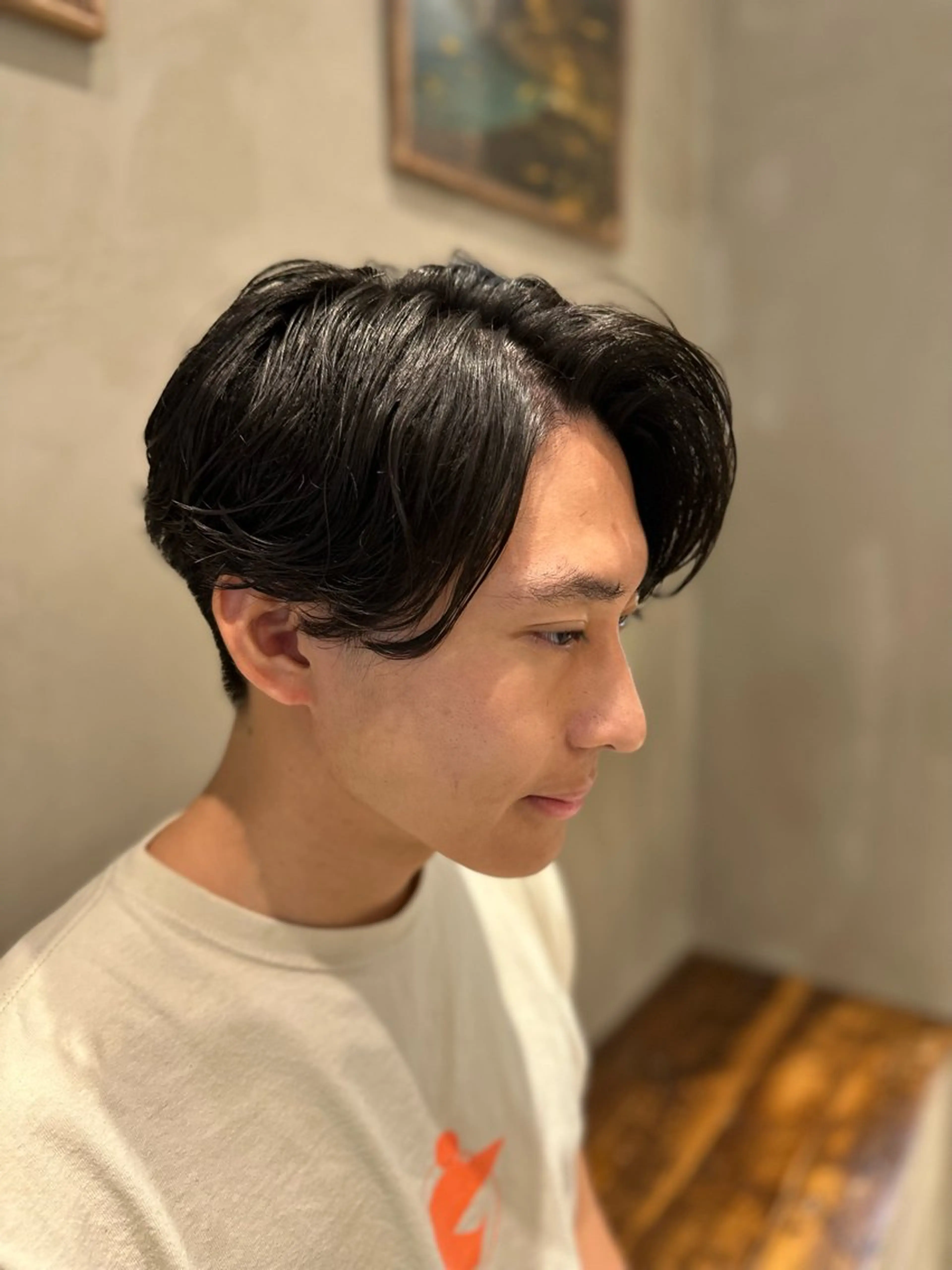 ショート メンズ カルマパーマ メンズパーマ 10月限定モニター 髪質改善美髪矯正のヘアスタイル