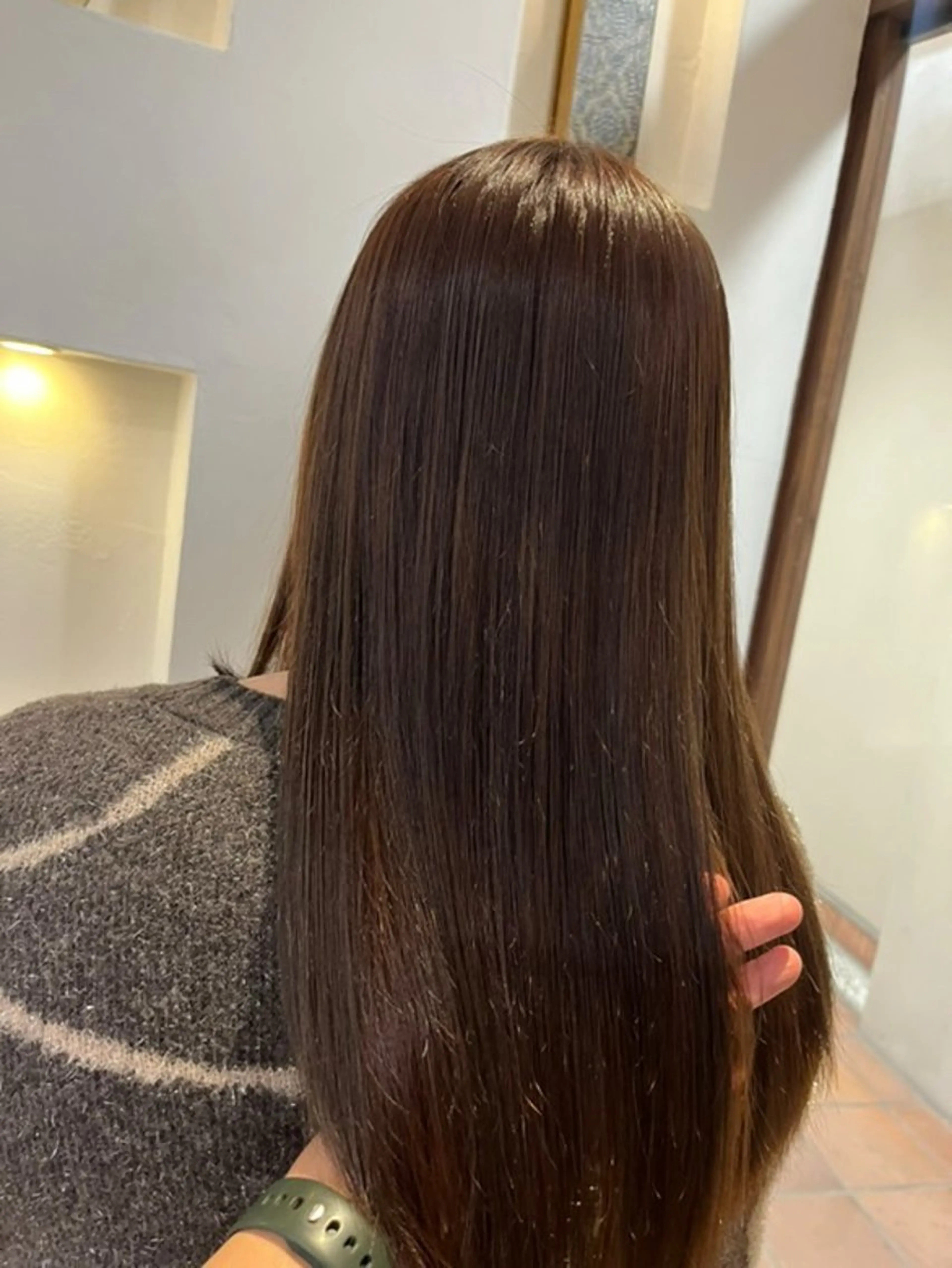 セミロング パーマ 髪質改善 ストレートパーマ カット 縮毛矯正 高橋 瑞季のヘアスタイル