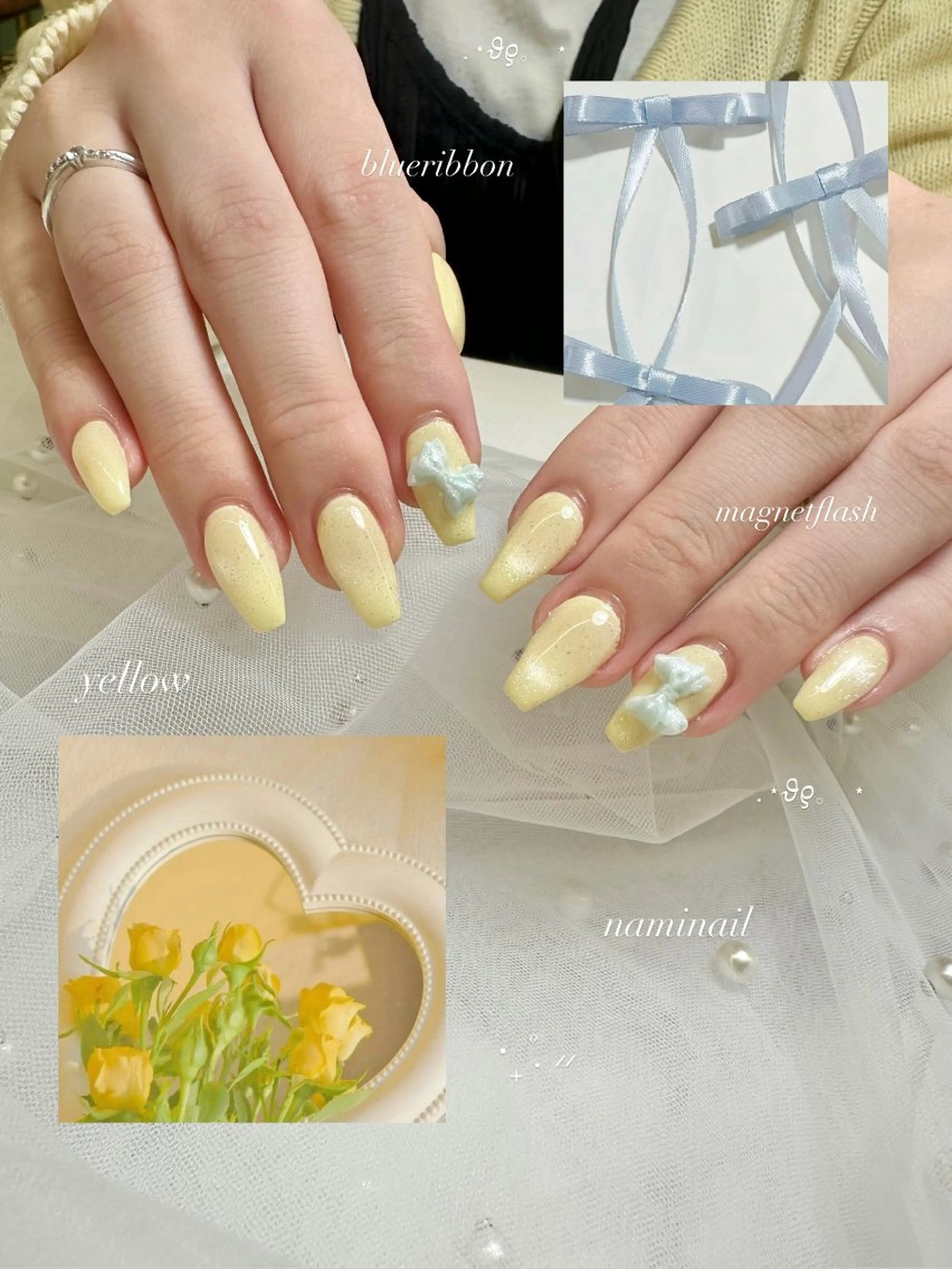 ネイル マグネットネイル ハンドネイル nami🐰🎀 堺筋本町ネイルサロンのネイルデザイン