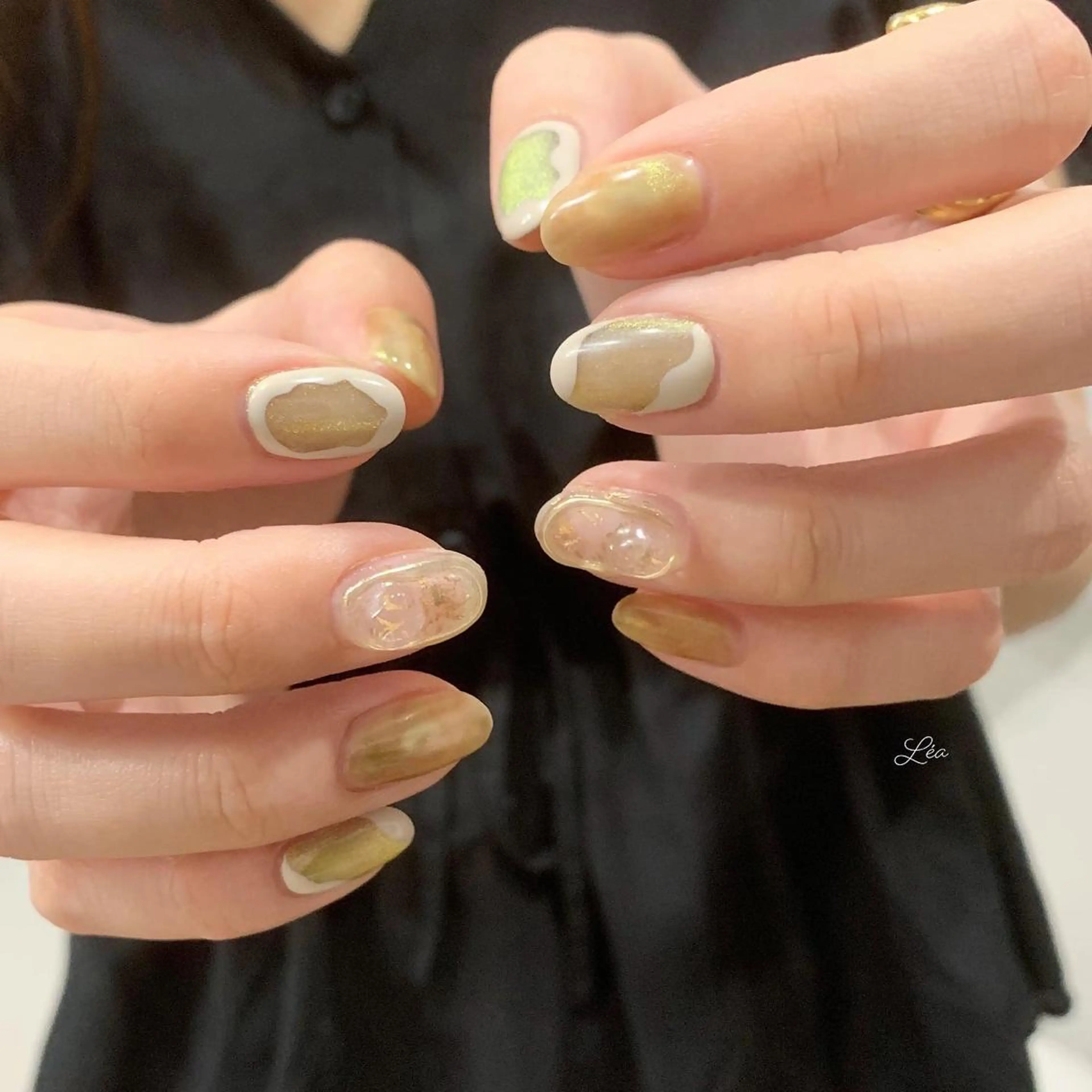 ネイル ジェルネイル パラジェル Léa nailのネイルデザイン