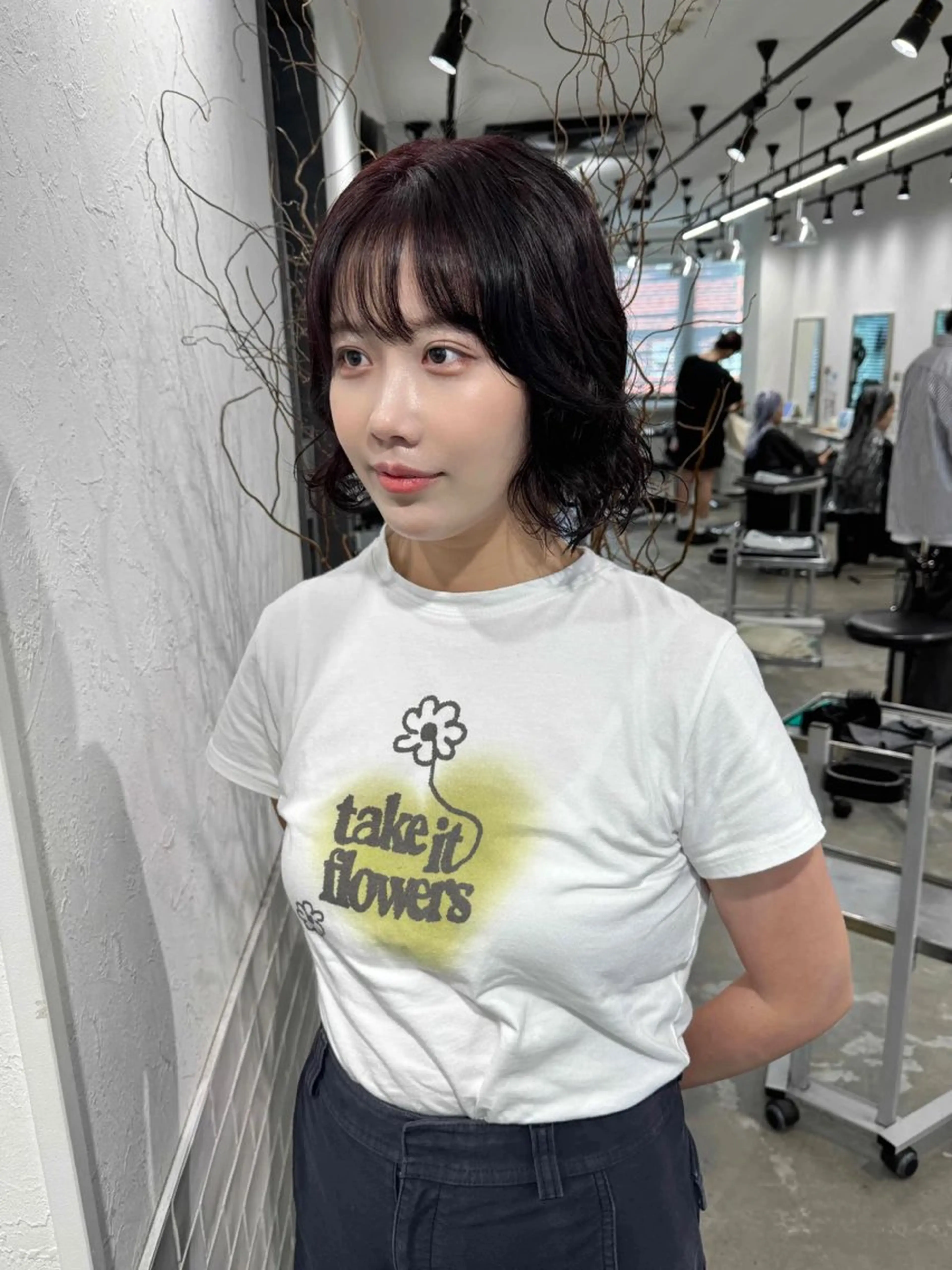 カラー パーマ ハイトーン/レイヤー /艶カラー🎀のヘアスタイル