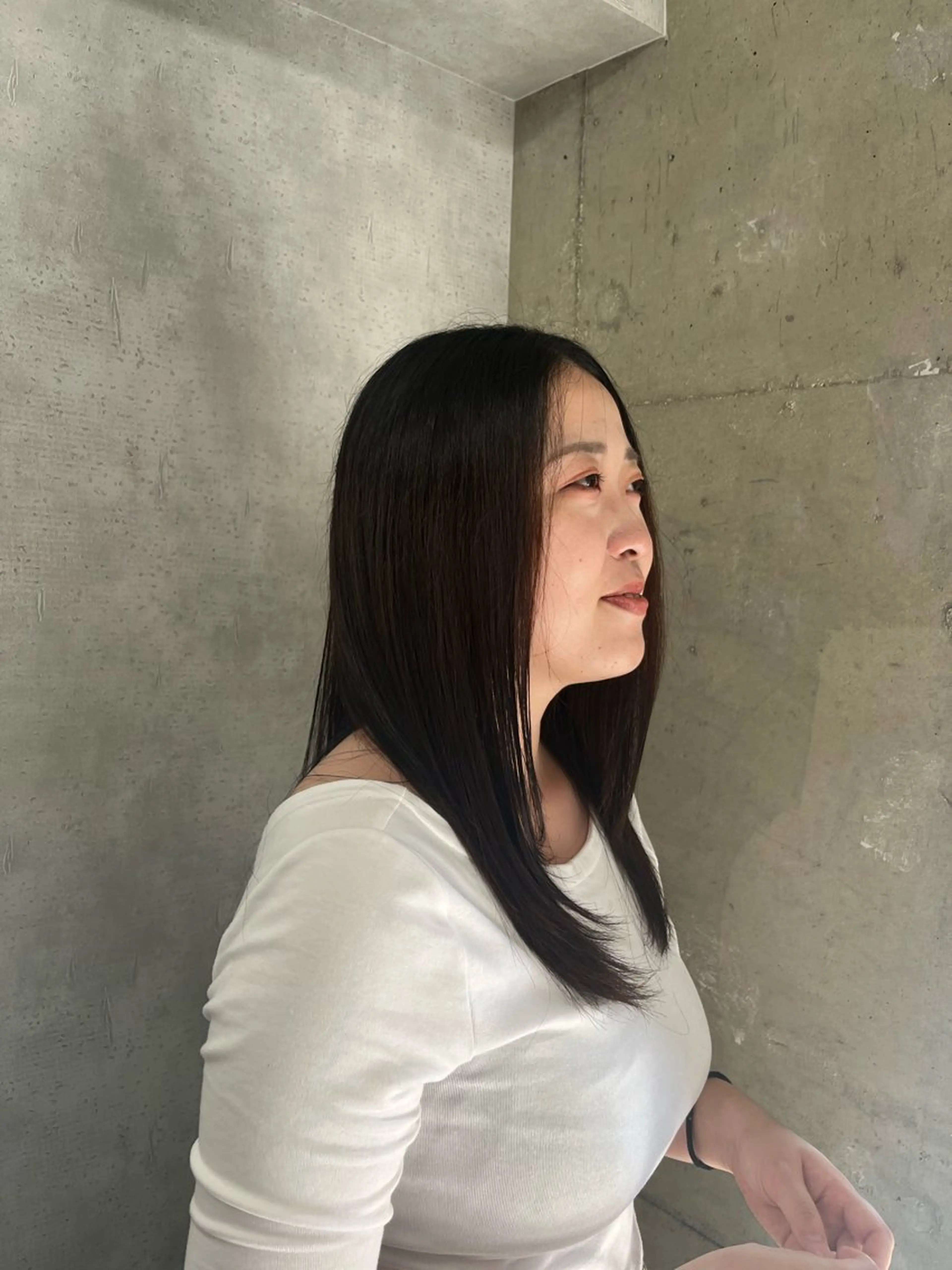 ロング パーマ ストレートパーマ anon Loemのヘアスタイル