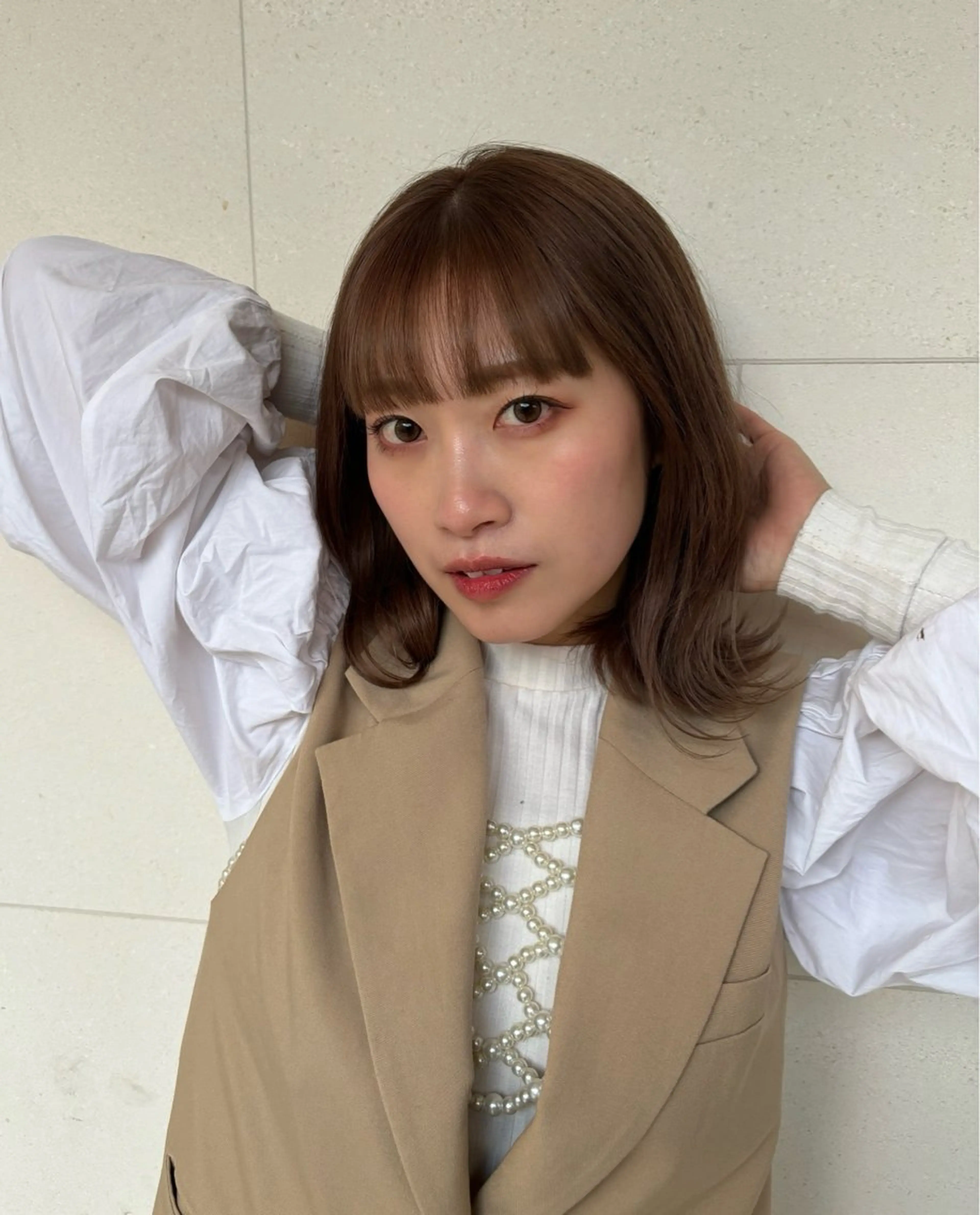 ミディアム 『大西　陸』 透明感color🔆のヘアスタイル