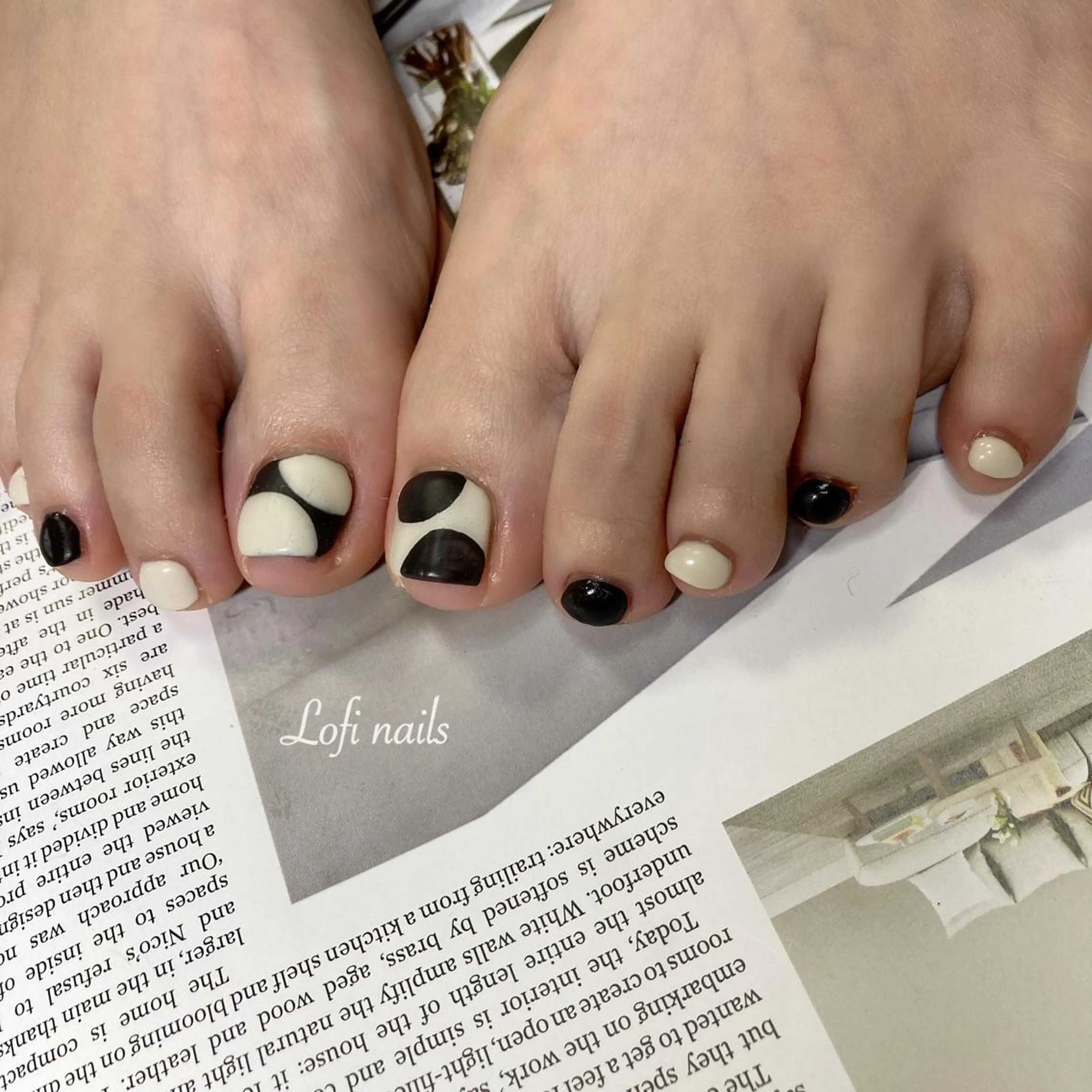 ネイル フットネイル Lofi nails ゆきこのネイルデザイン