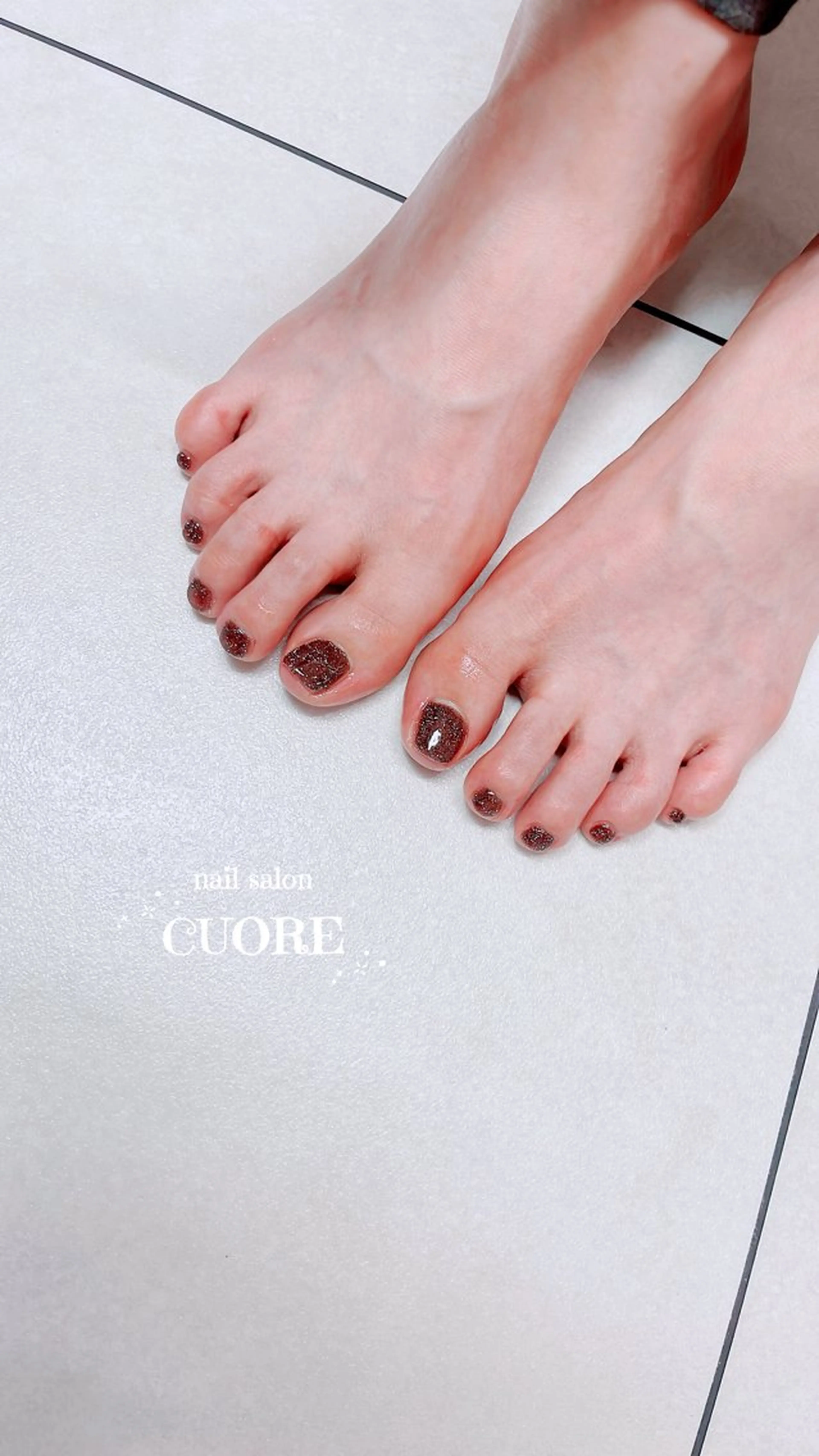 ネイル フラッシュネイル フットネイル フットネイル nail salon CUOREのネイルデザイン