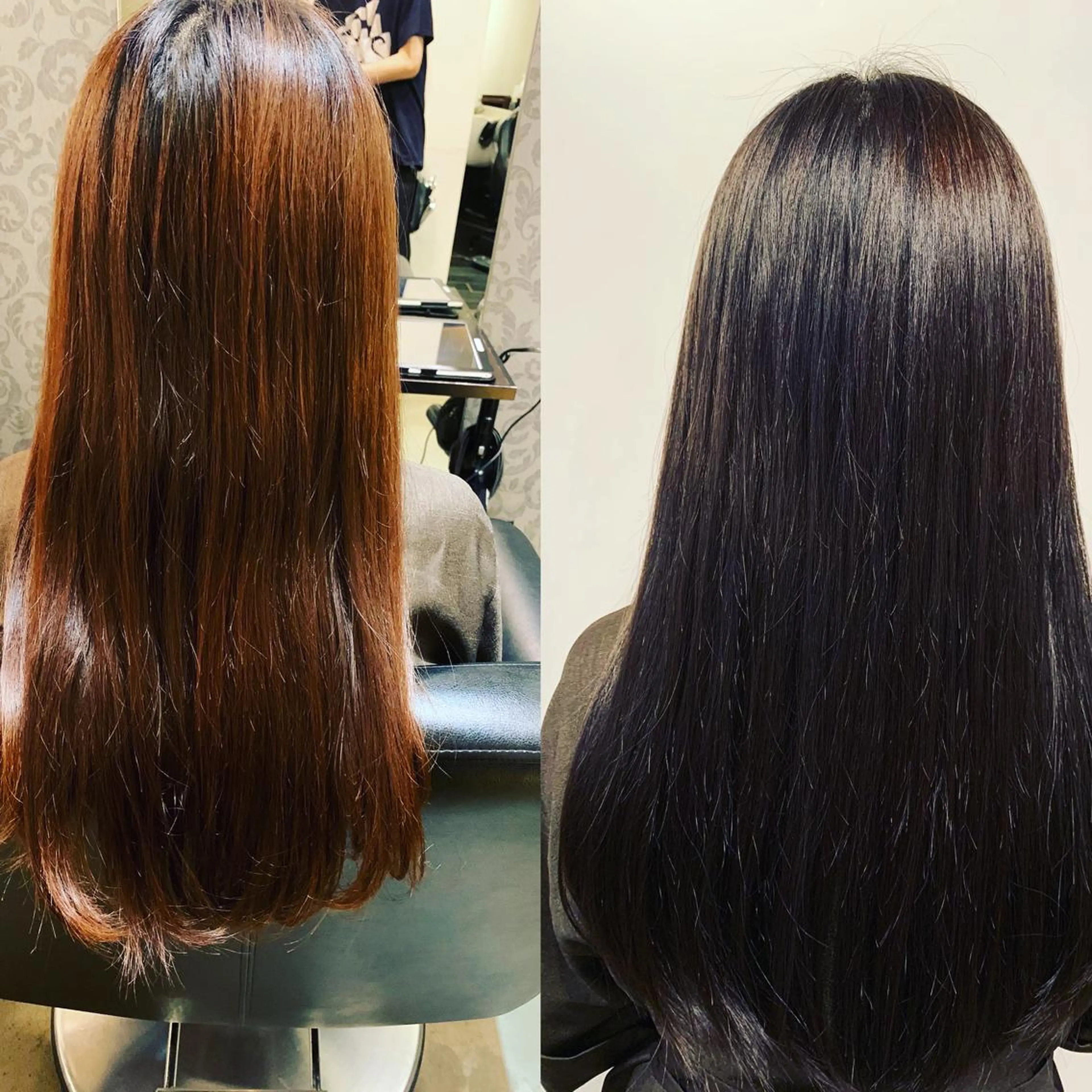 ロング カラー 亀田 泰生のヘアスタイル