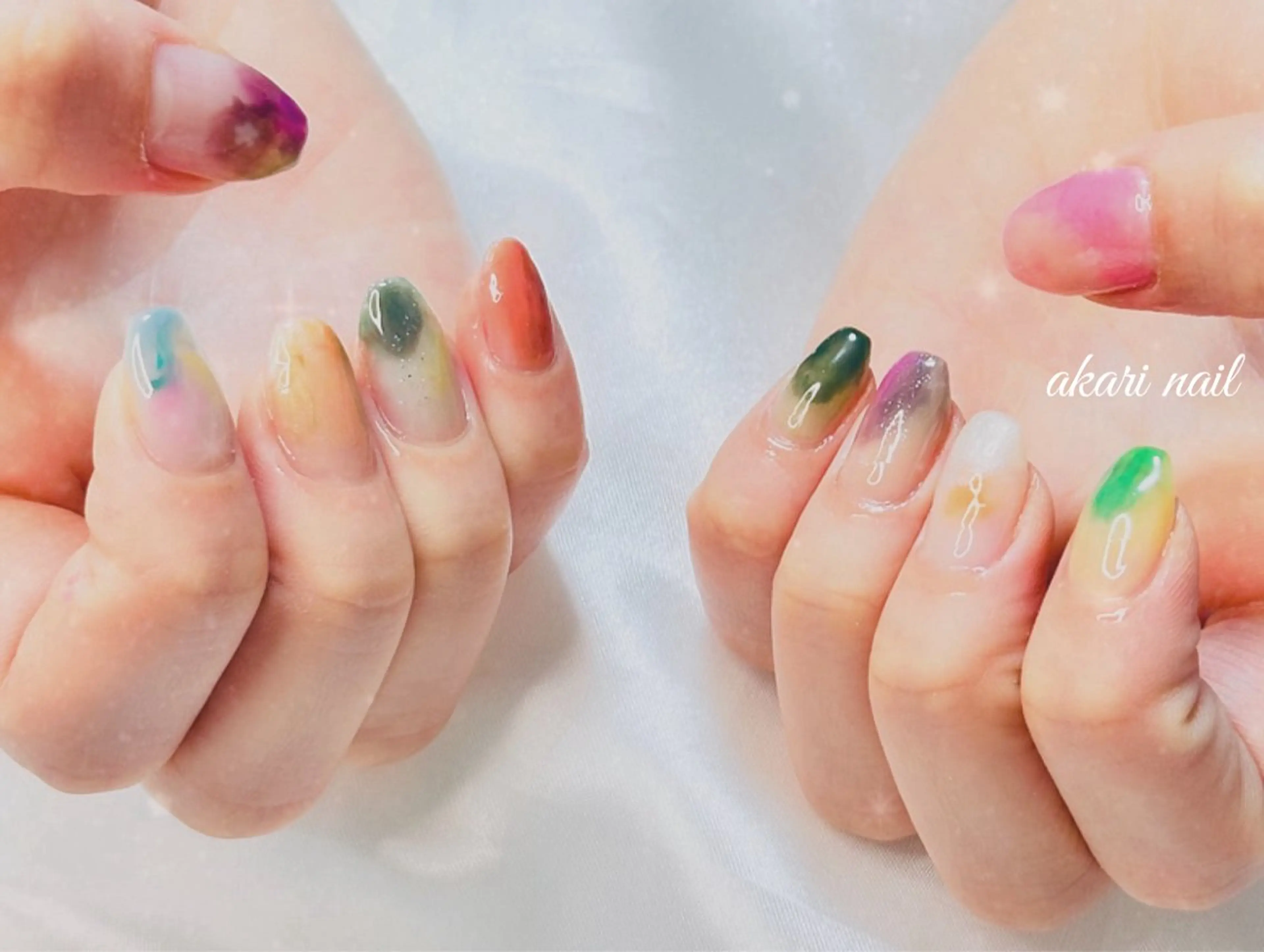 ネイル ハンドネイル フットネイル AKARI nail💅のネイルデザイン