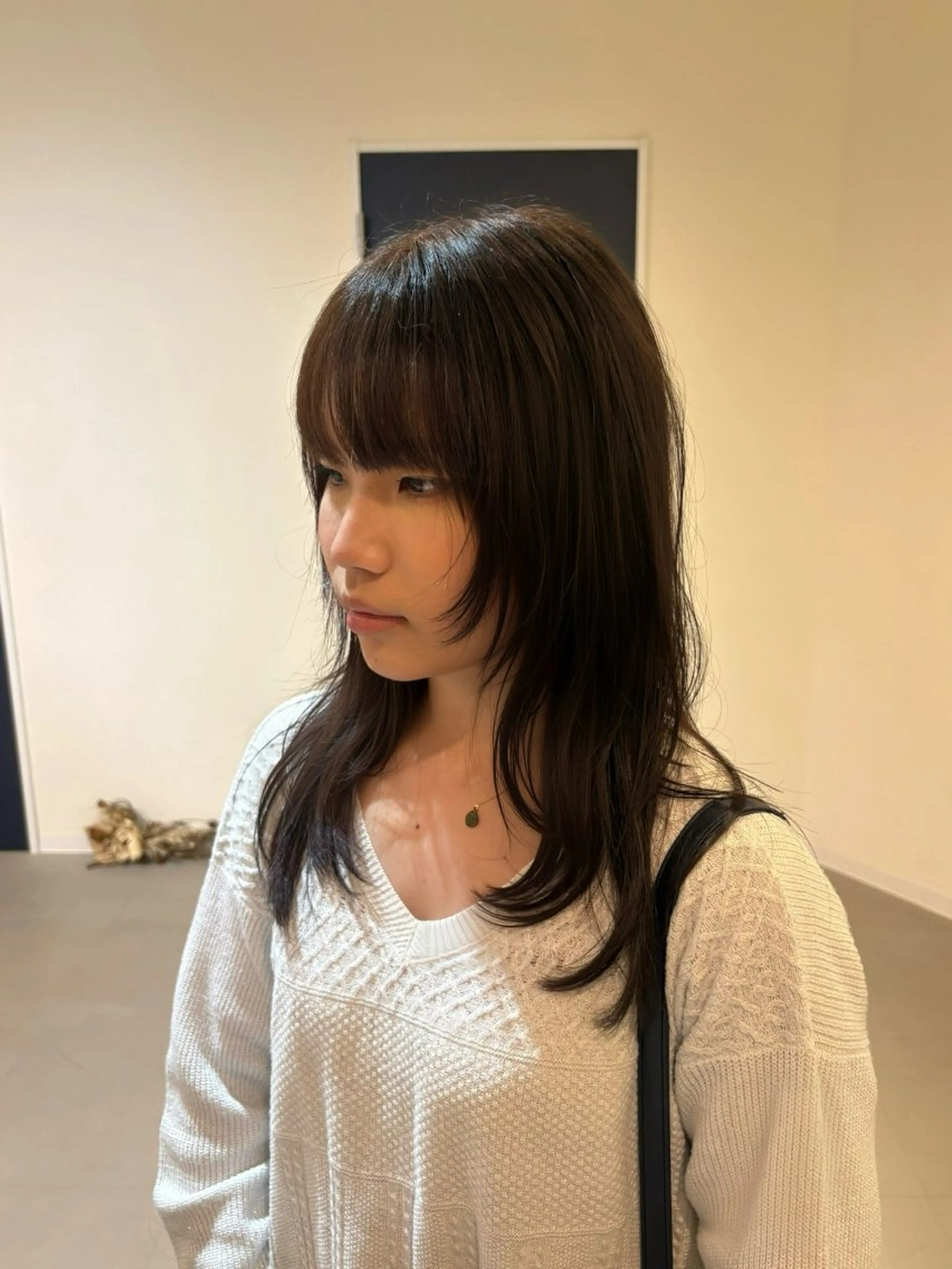 セミロング カット ヘアカラー トリートメント Takane .のヘアスタイル