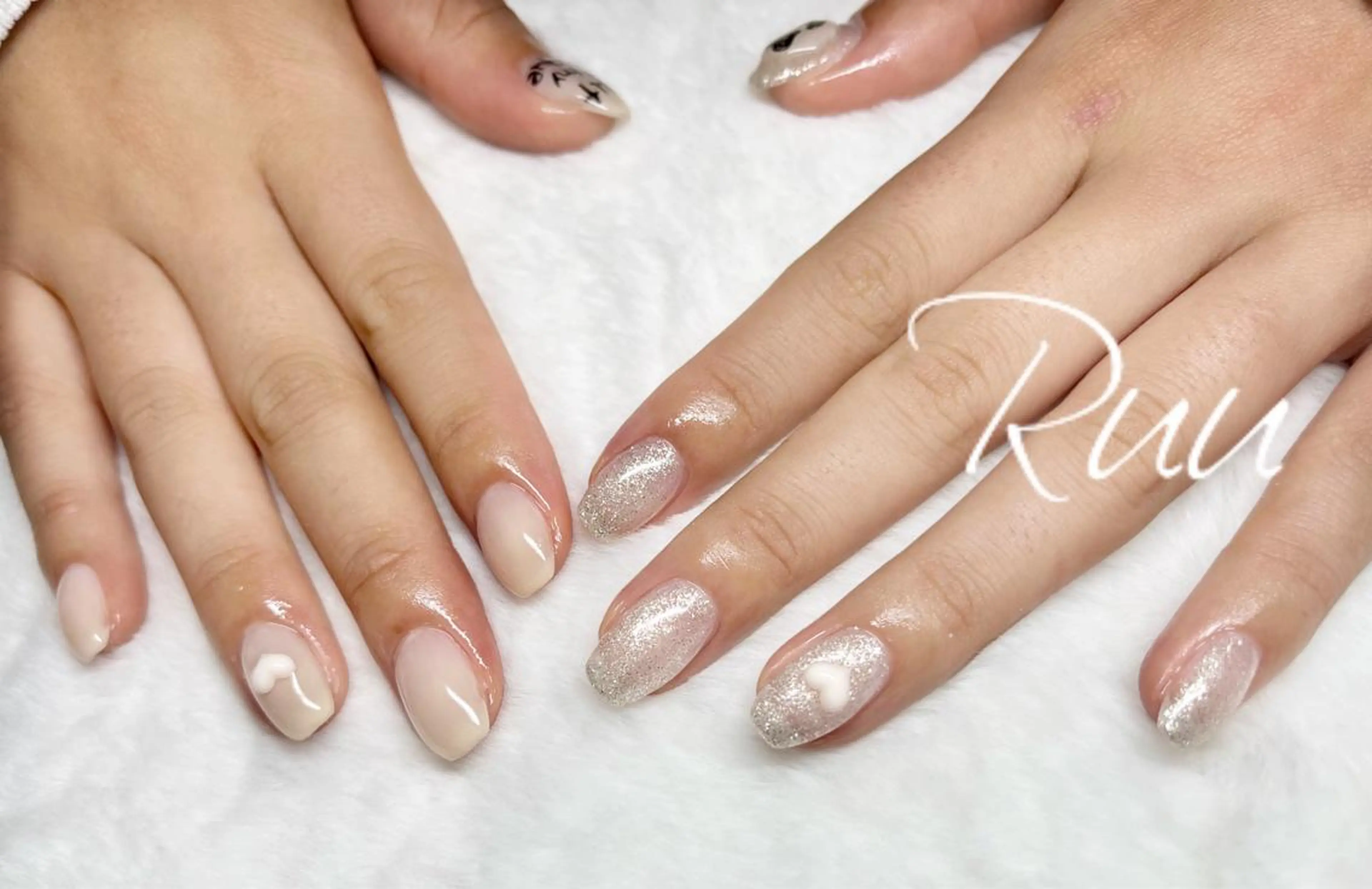 ネイル アートネイル フットネイル フレンチネイル キラキラネイル 韓国ネイル Nail salon Ruuのネイルデザイン