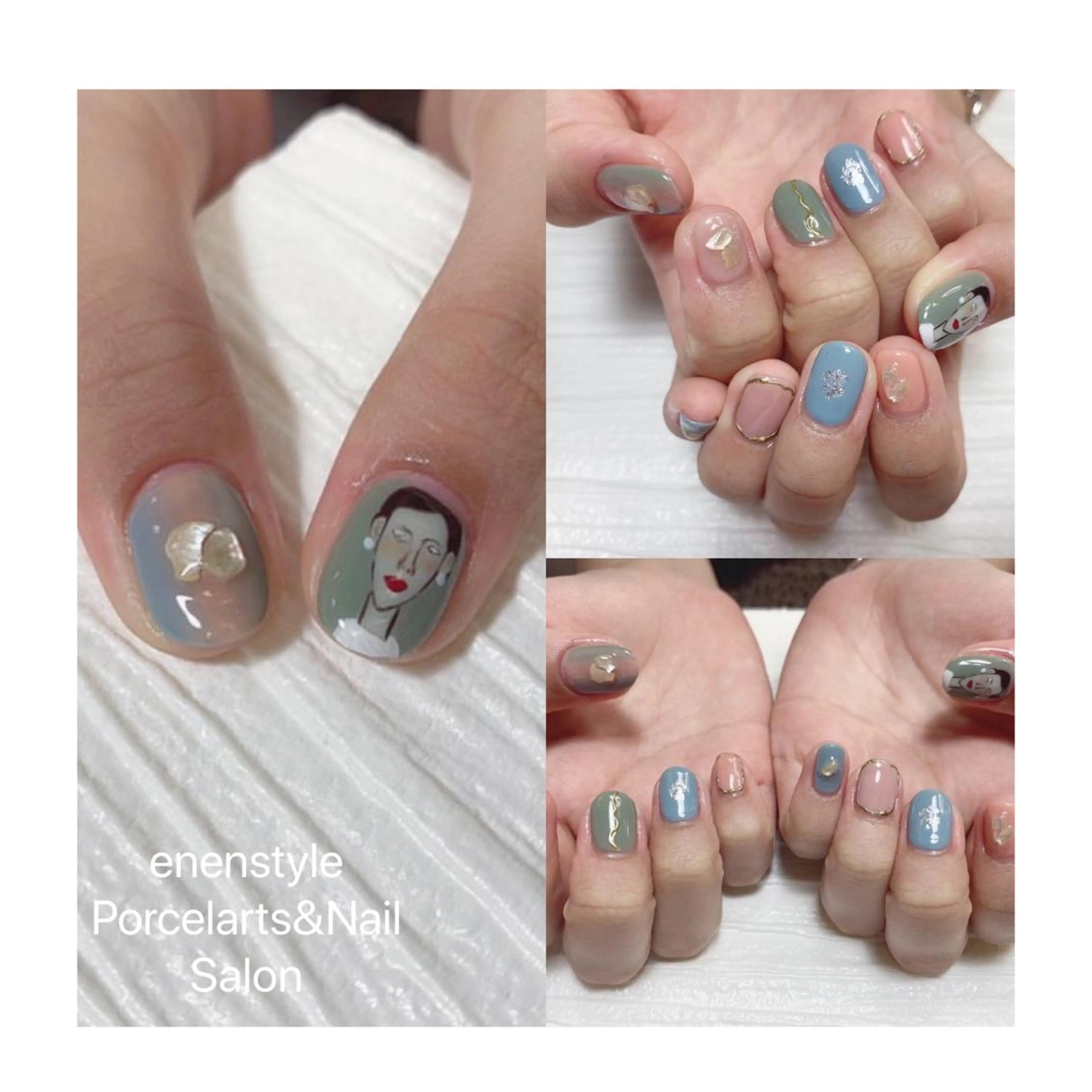 ショート ネイル ハンドネイル 👑enen style👑のネイルデザイン