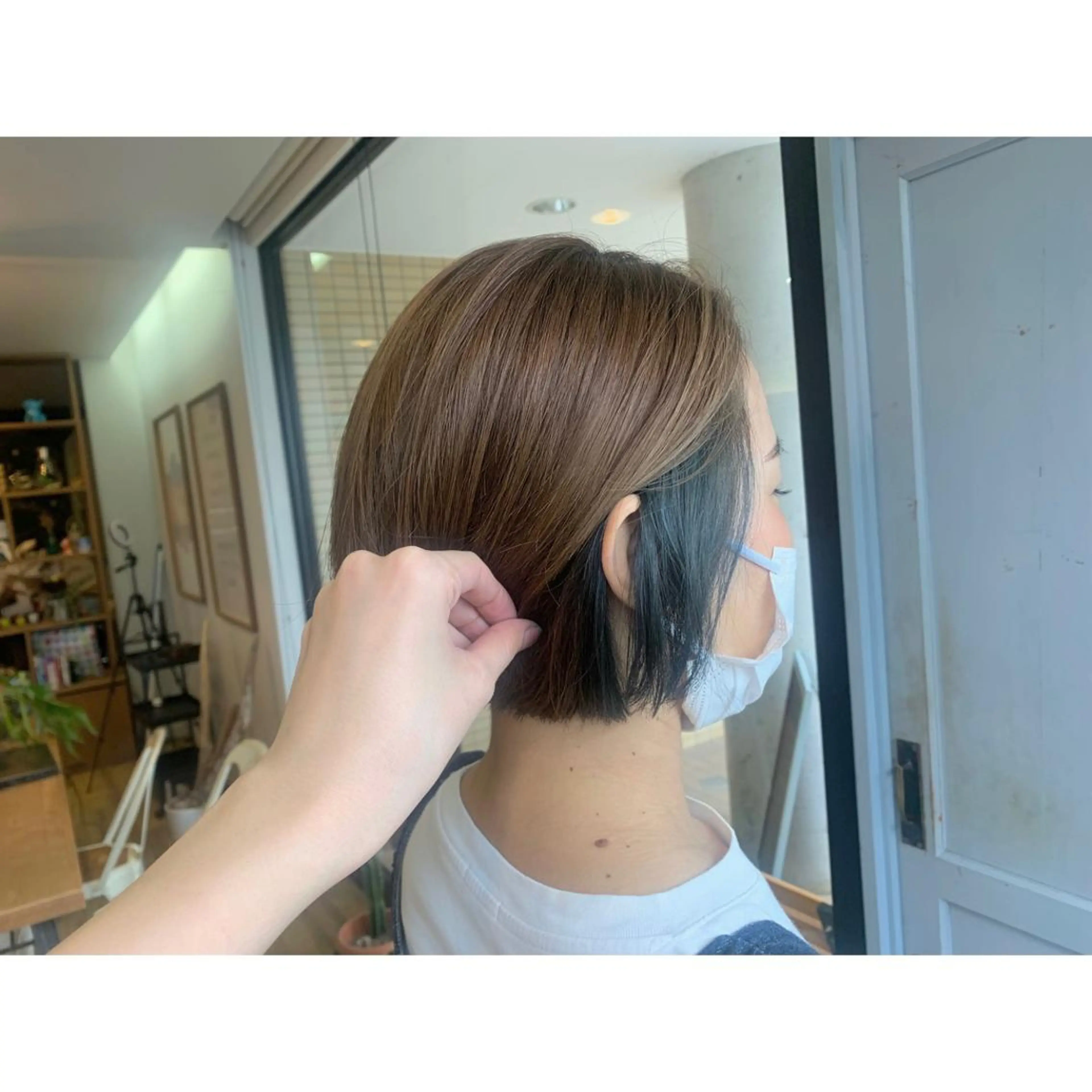 ショート ヘアカラー トリートメント ツキダテ ユイのヘアスタイル