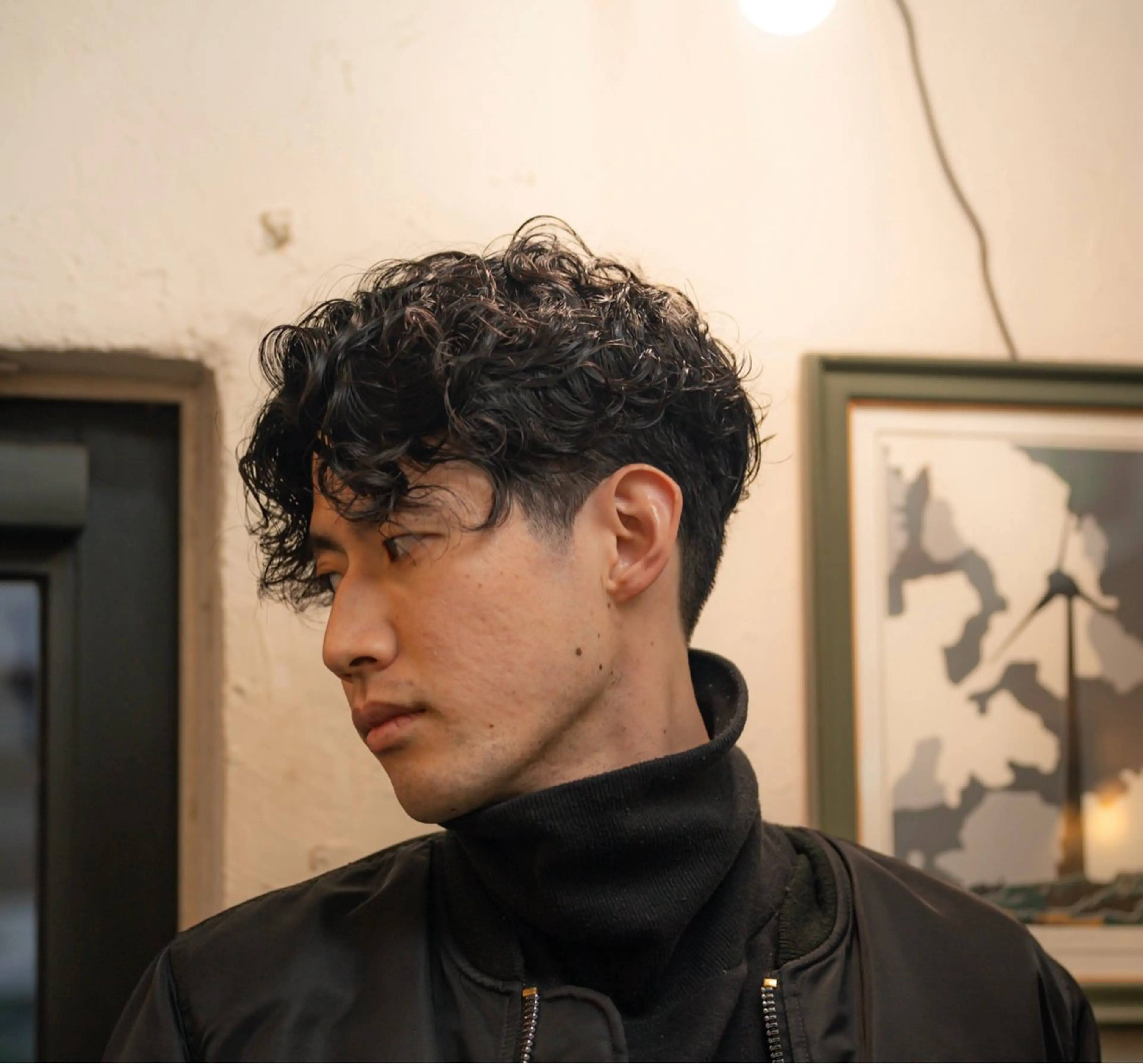 ショート カラー パーマ メンズ カット パーマ 🔗メンズサロン🔗 Kieのヘアスタイル