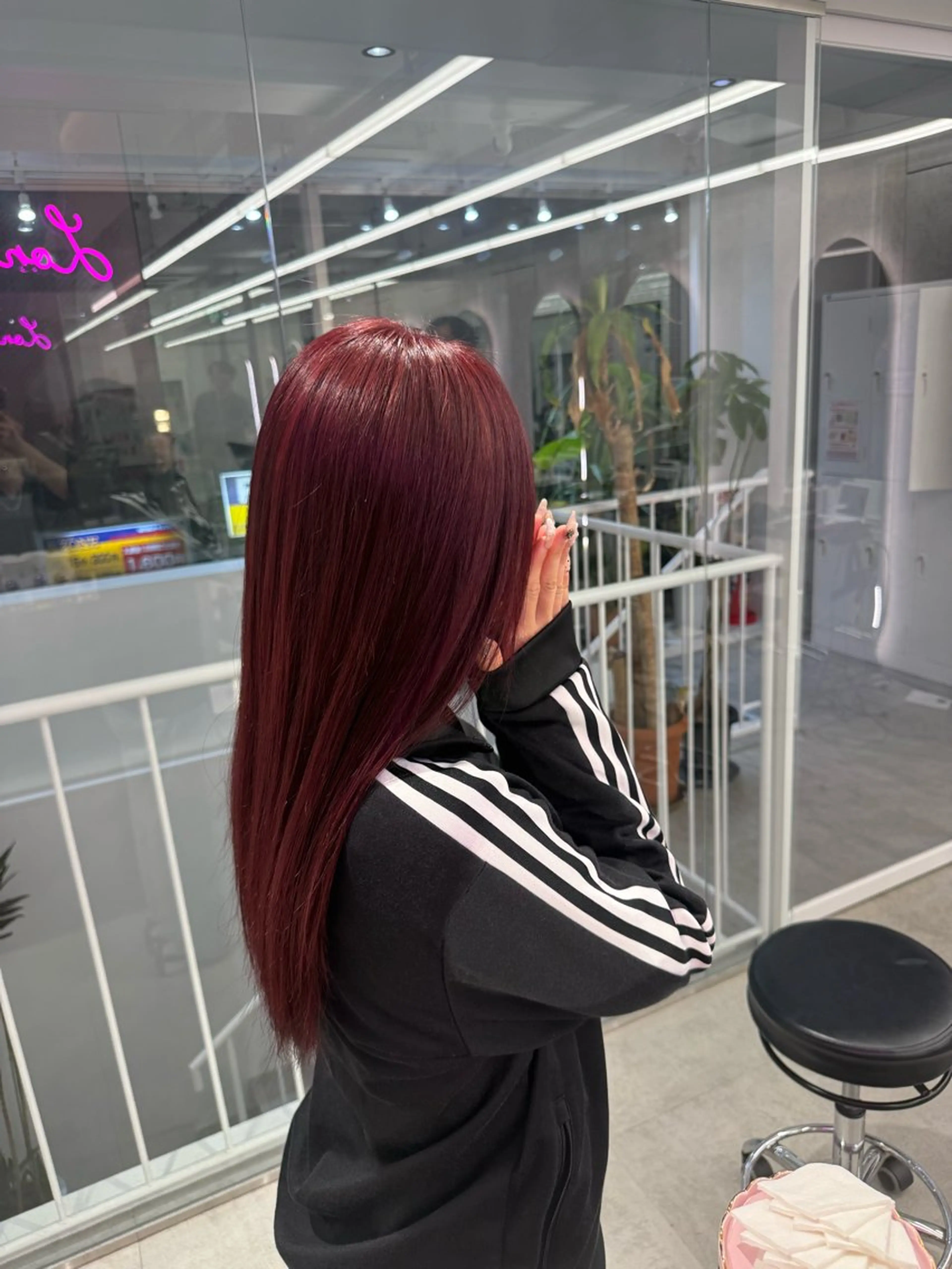 セミロング ヘアカラー トリートメント 中野 光瑠のヘアスタイル