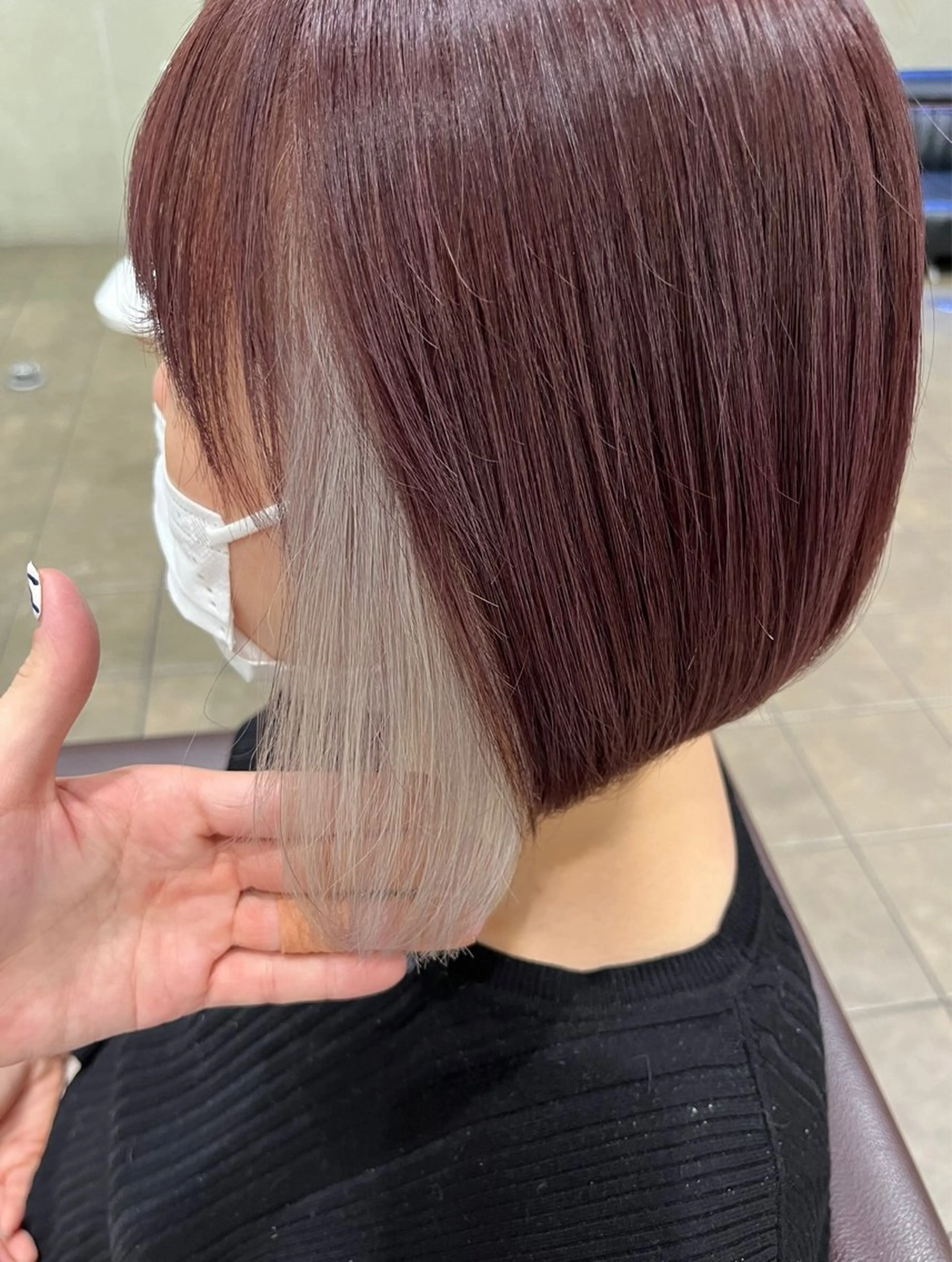 ショート カラー uni 江坂🦋 木下風子のヘアスタイル