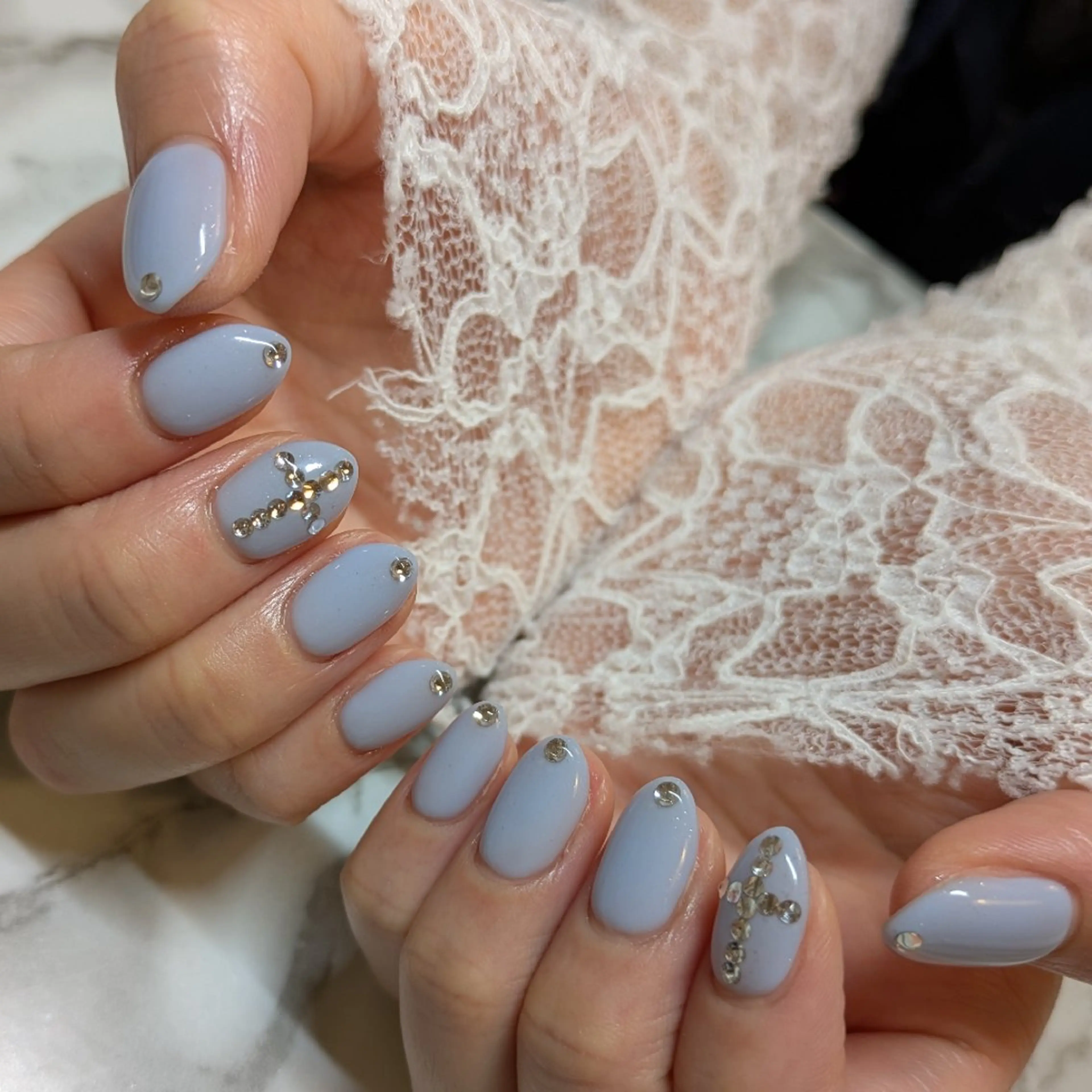 ネイル キラキラネイル ジェヌインネイル 河内のネイルデザイン