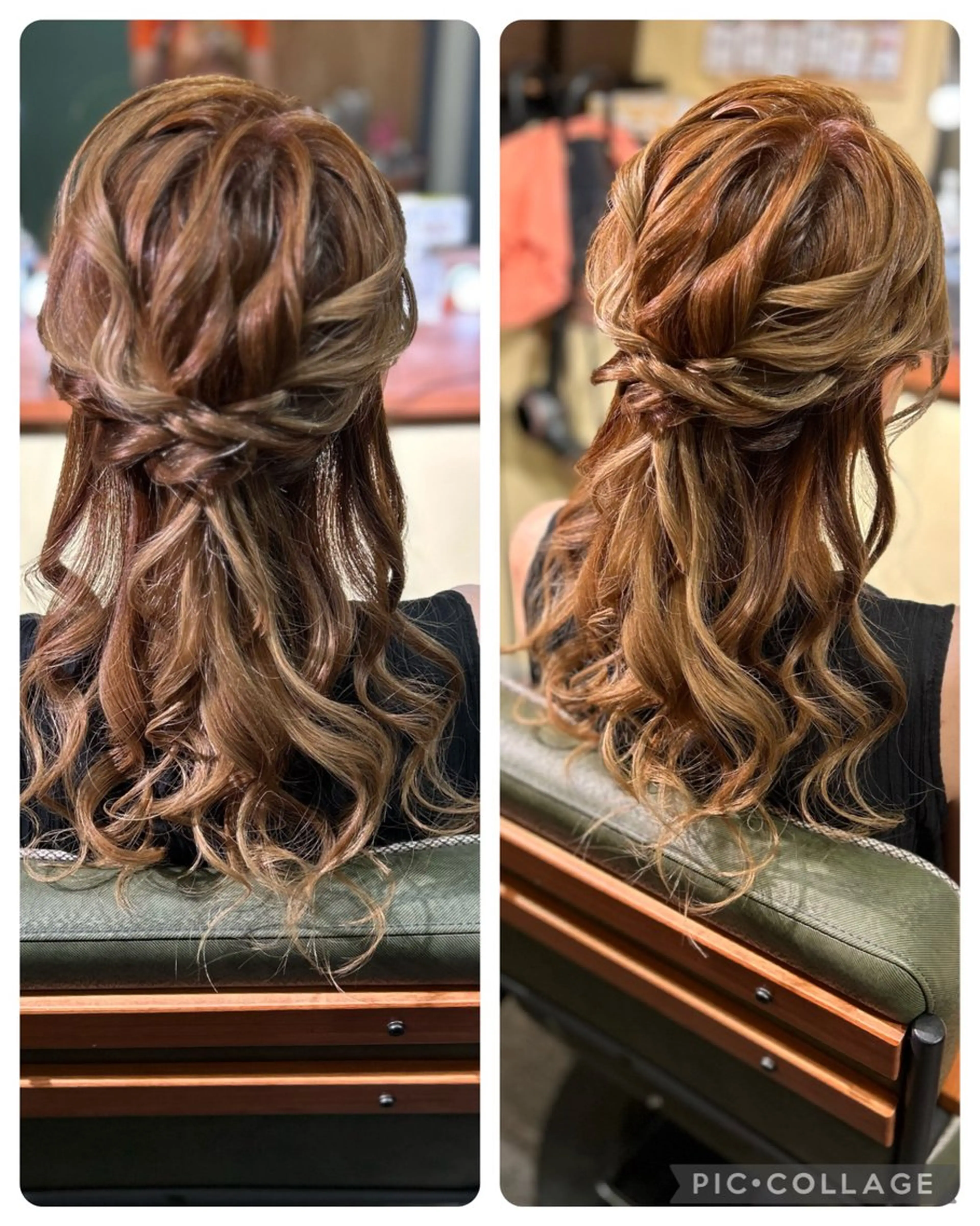 ヘアアレンジ ハーフアップ 青木 麻紀のヘアスタイル