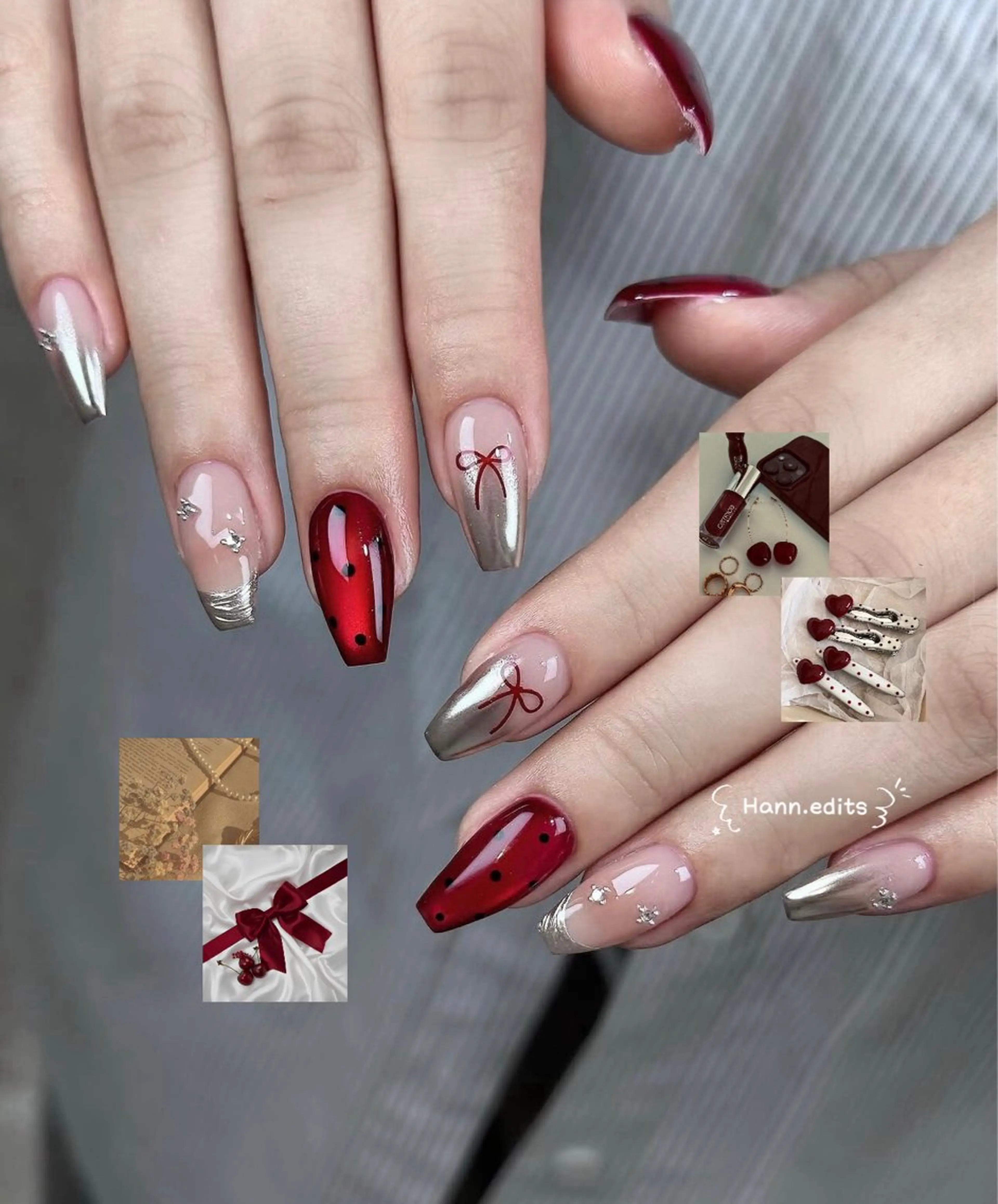 セミロング 韓国風ヘア ハンドネイル Aila Nail ShinOkuboのネイルデザイン