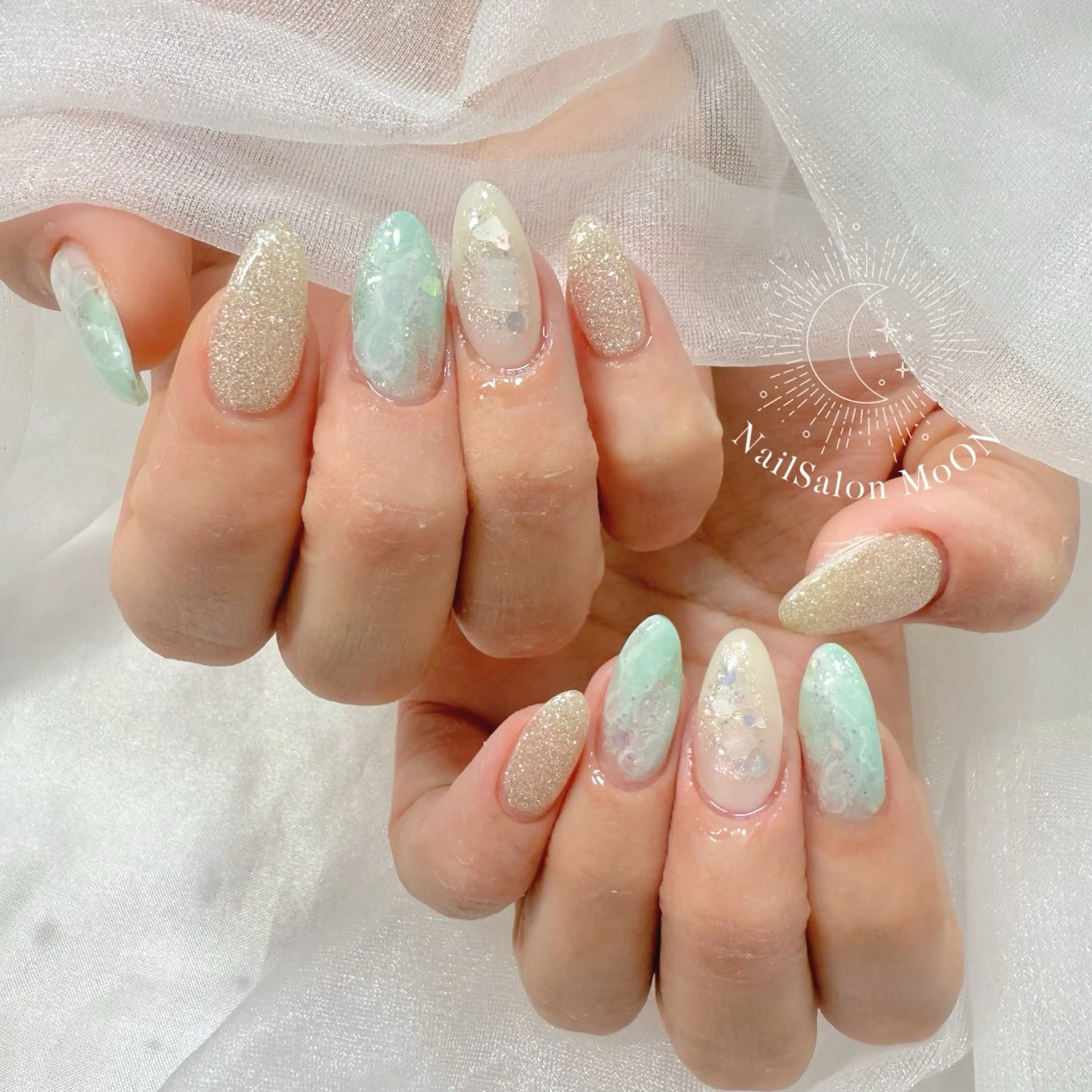 ネイル ハンドネイル ハンドケア MoON...❤︎ MeGuのネイルデザイン