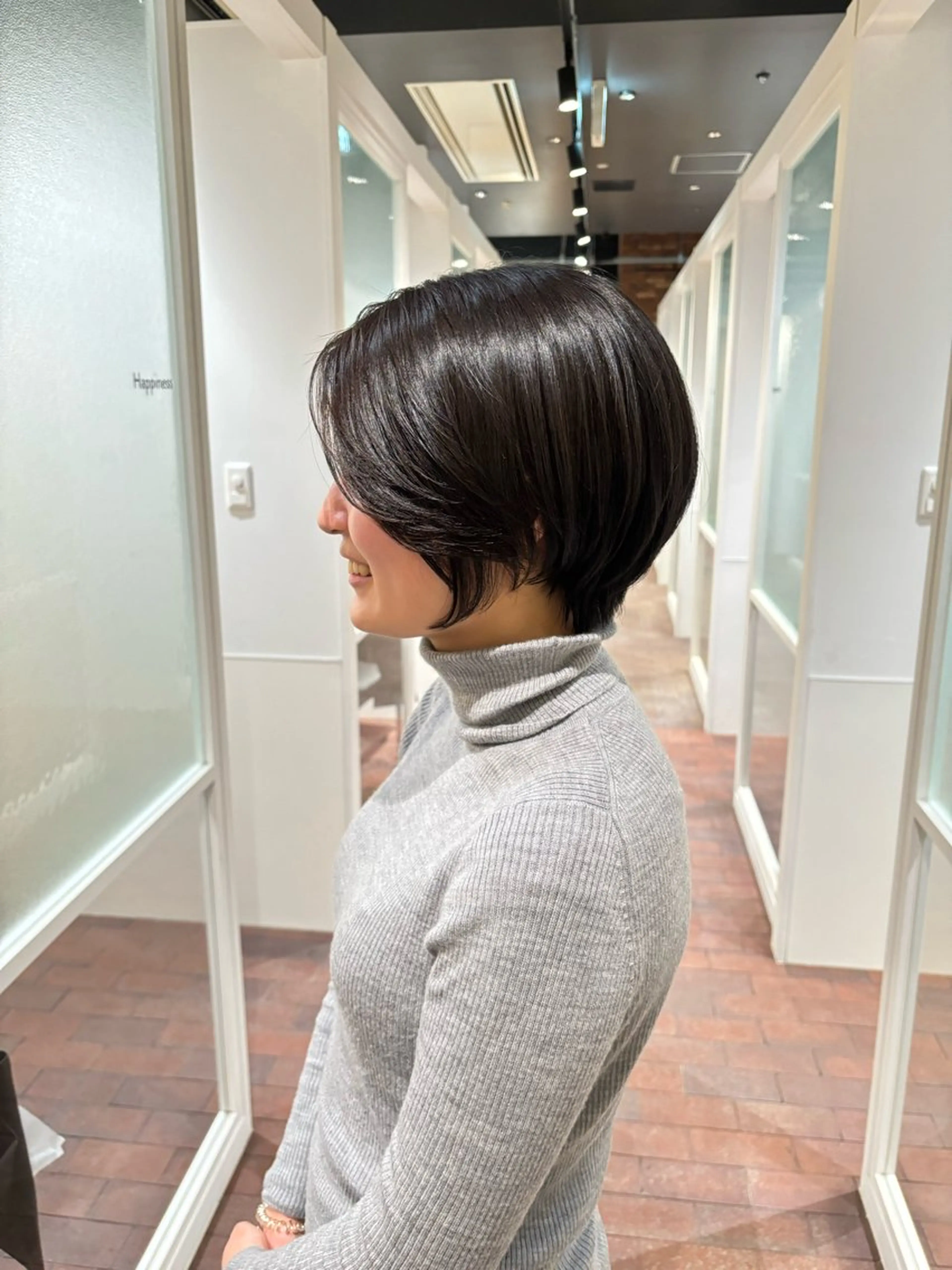 ショート ショートヘア カット ヘッドスパ マンツーマン 縮毛矯正/マユコのヘアスタイル