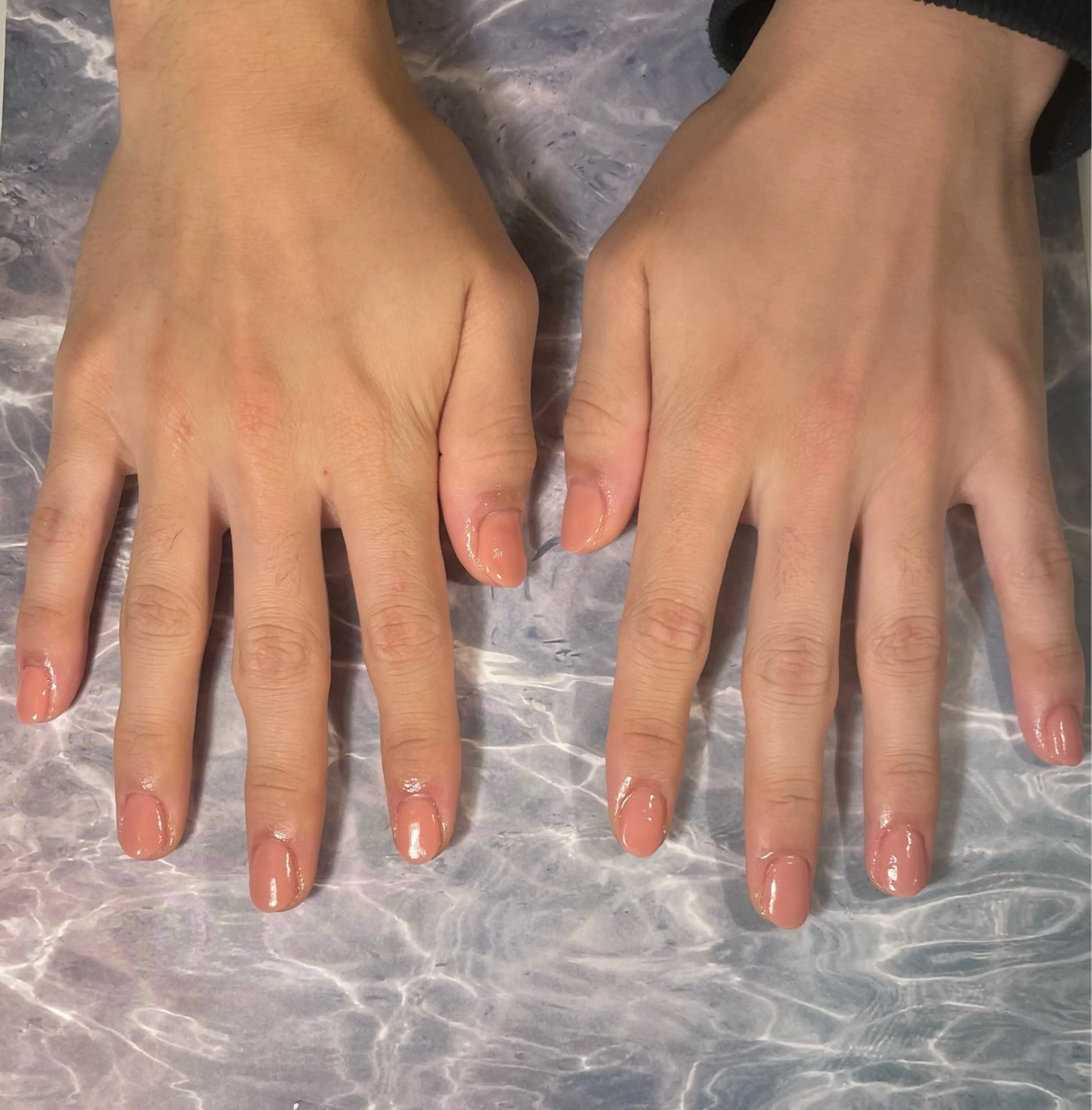 ネイル メンズネイル ピンク Melia by attrait🌿杏のネイルデザイン