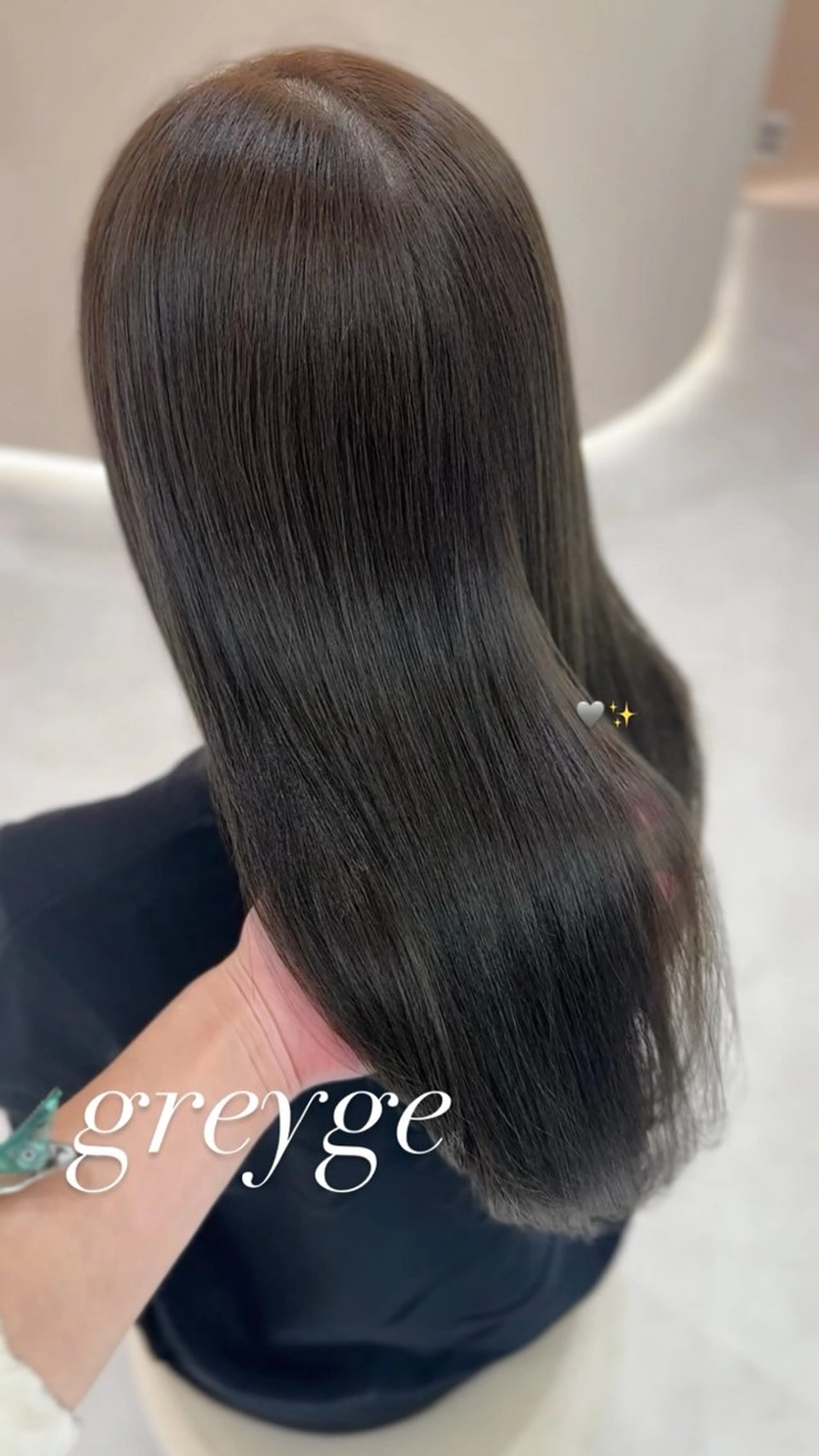 ロング カラー カット ヘアカラー トリートメント 🫧赤み消し*艶髪 nanami🫧のヘアスタイル