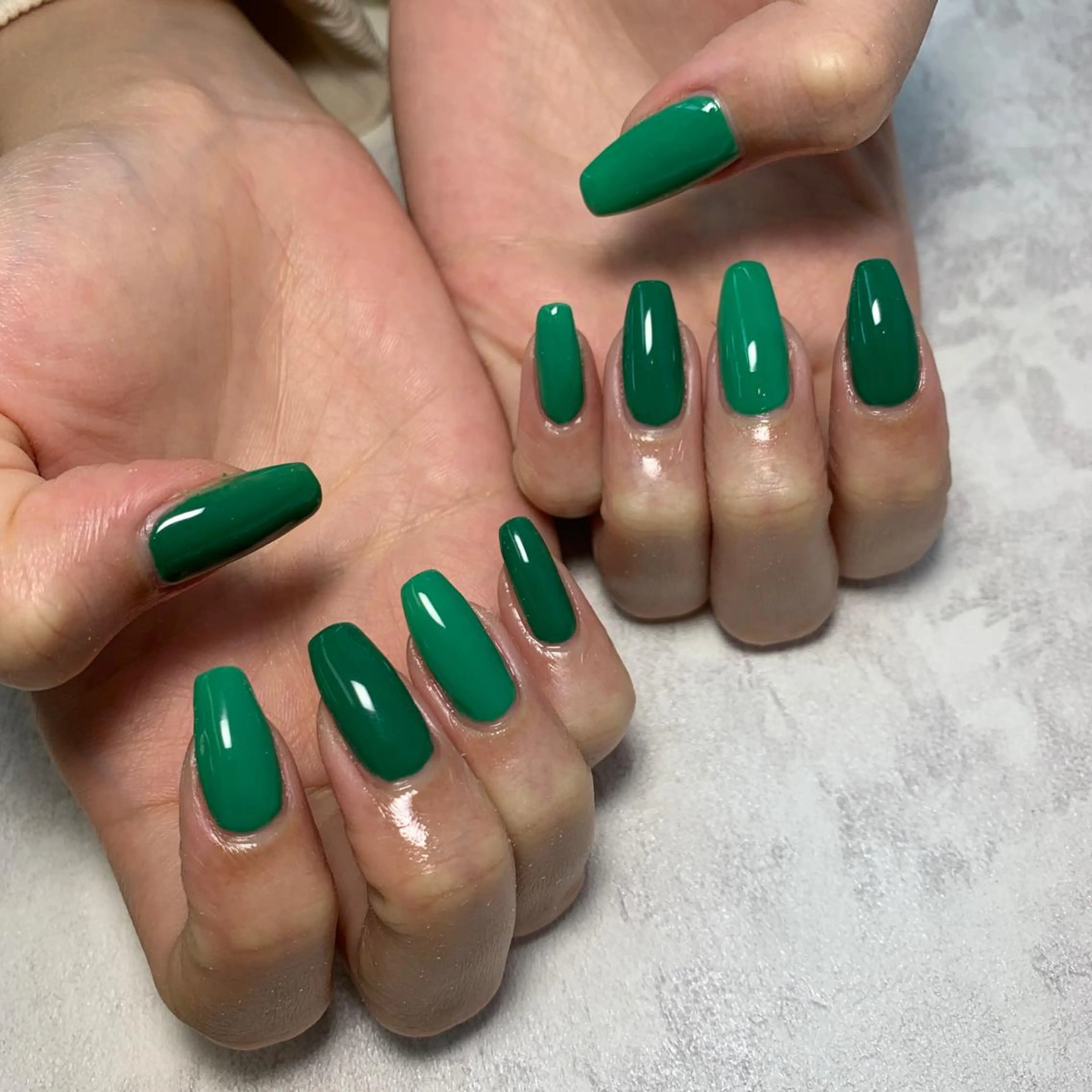 ネイル グリーン Li aile eye&nailのマツエク・マツパデザイン