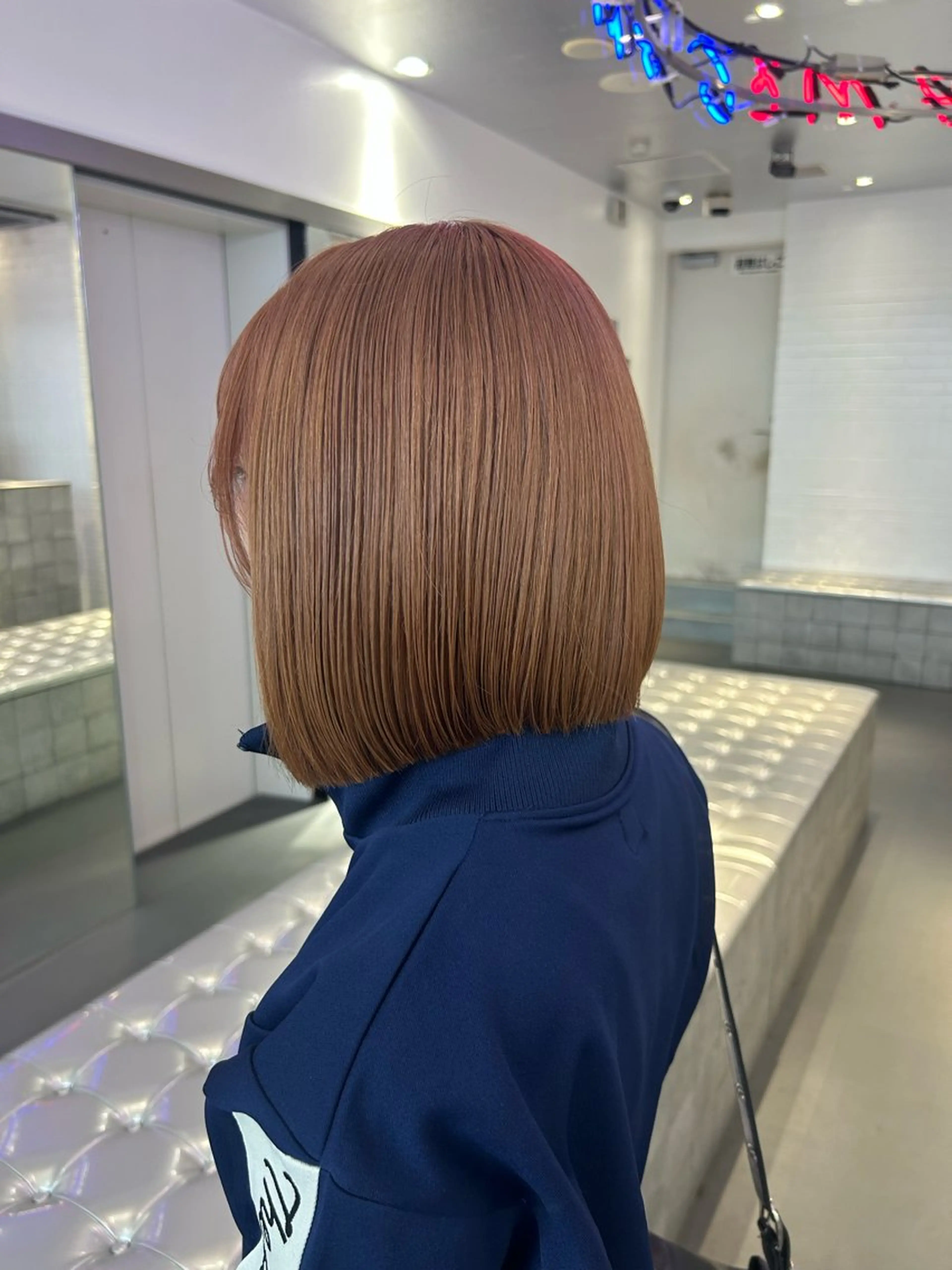 ロング ボブ エクステ 外国人風カラー レイヤーカット ヘアカラー MiRI💜地毛級 エクステ✖似合わせ技のヘアスタイル