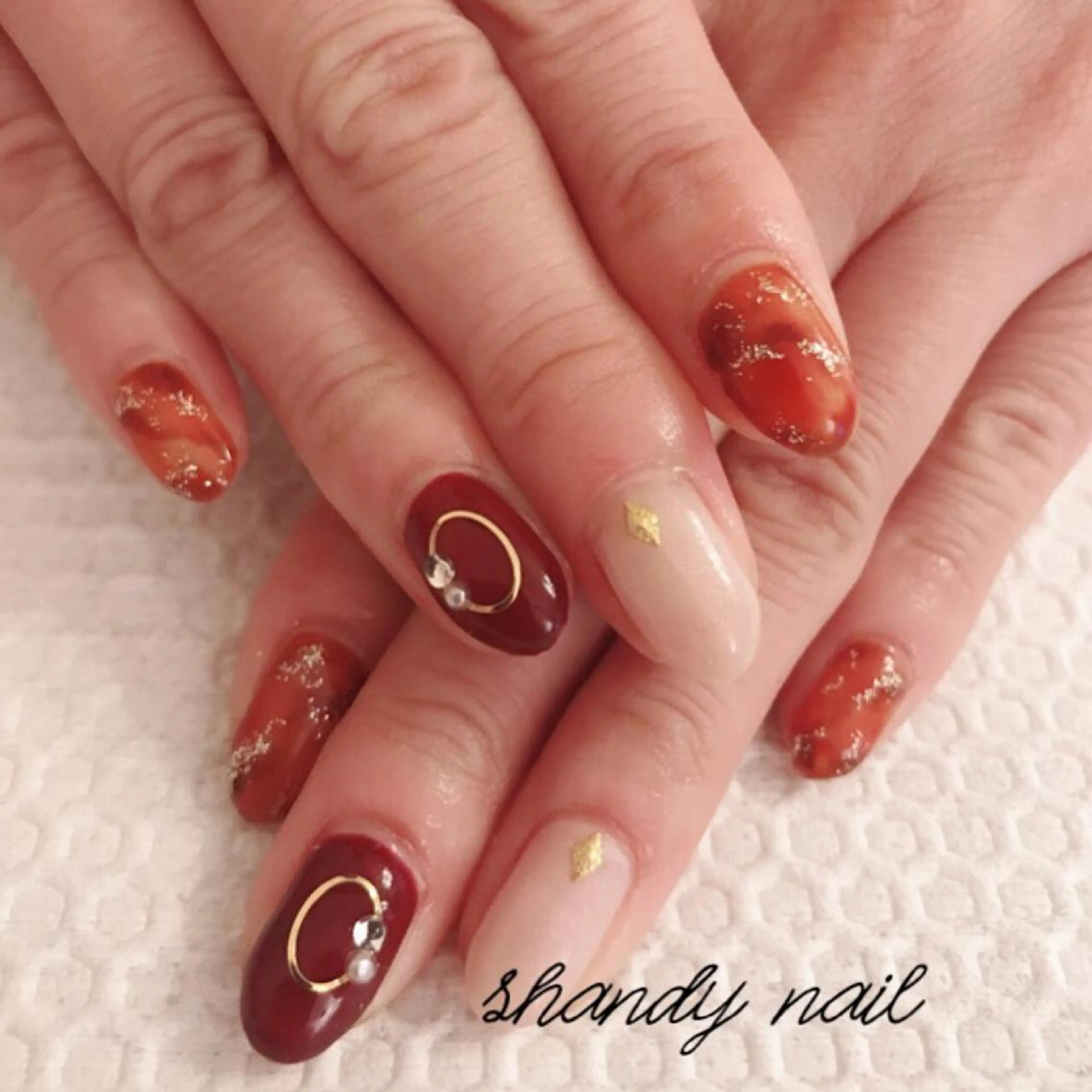 ロング shandy nailのネイルデザイン