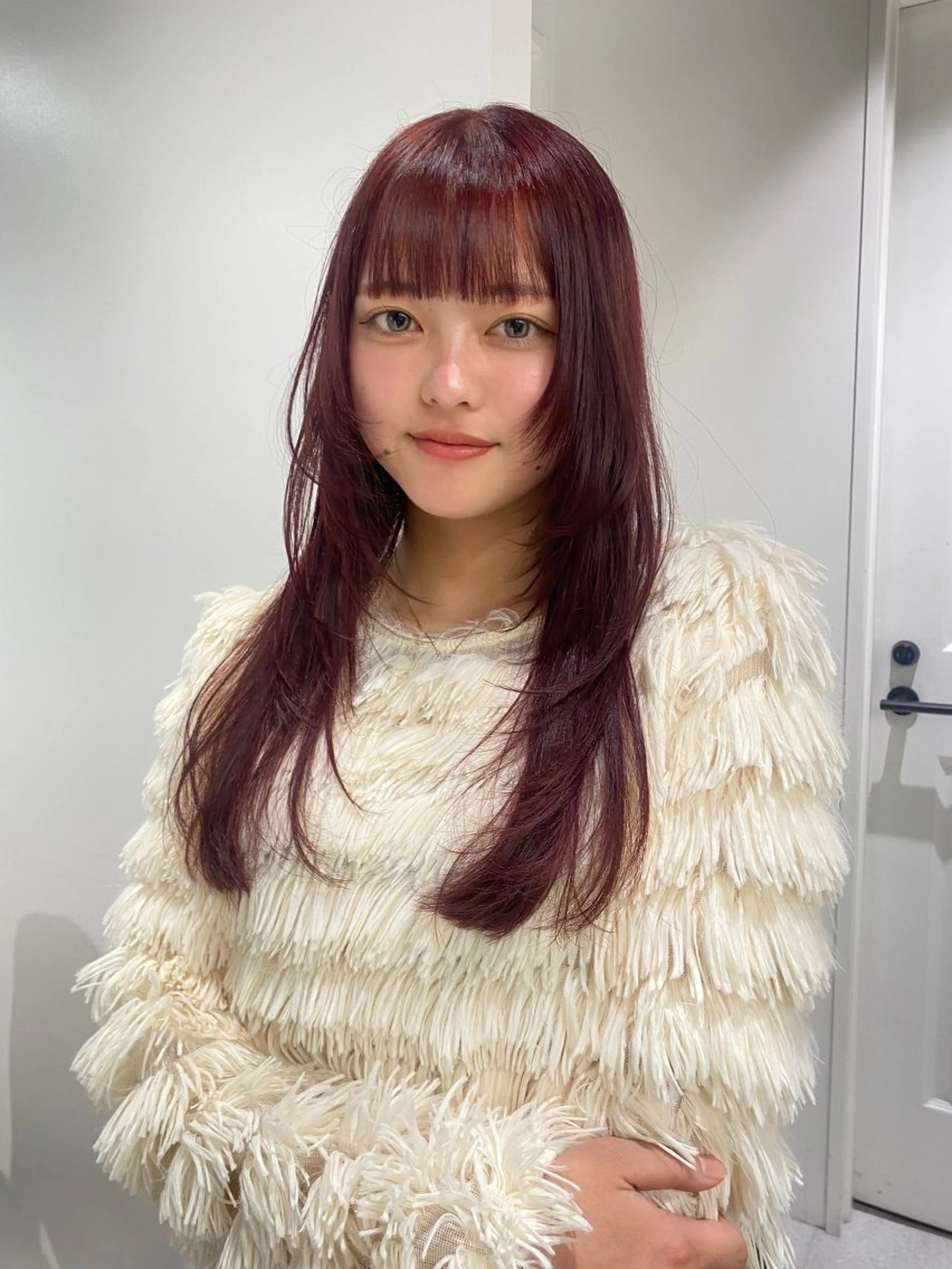 ロング 顔まわりレイヤー 顔周りカット レイヤーカット otoha☆カラー/ レイヤー/八王子のヘアスタイル